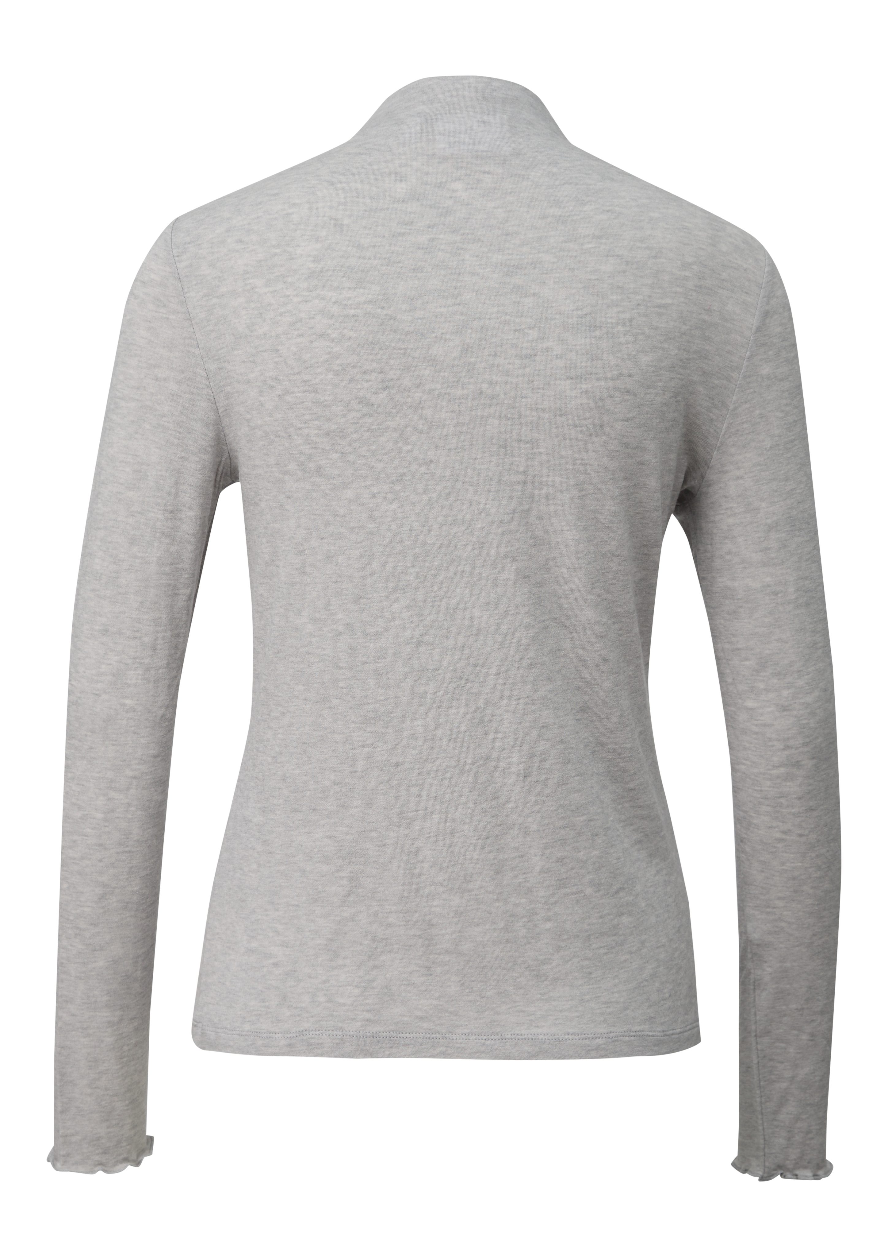 comma casual identity Langarmshirt semitransparente Optik günstig online kaufen