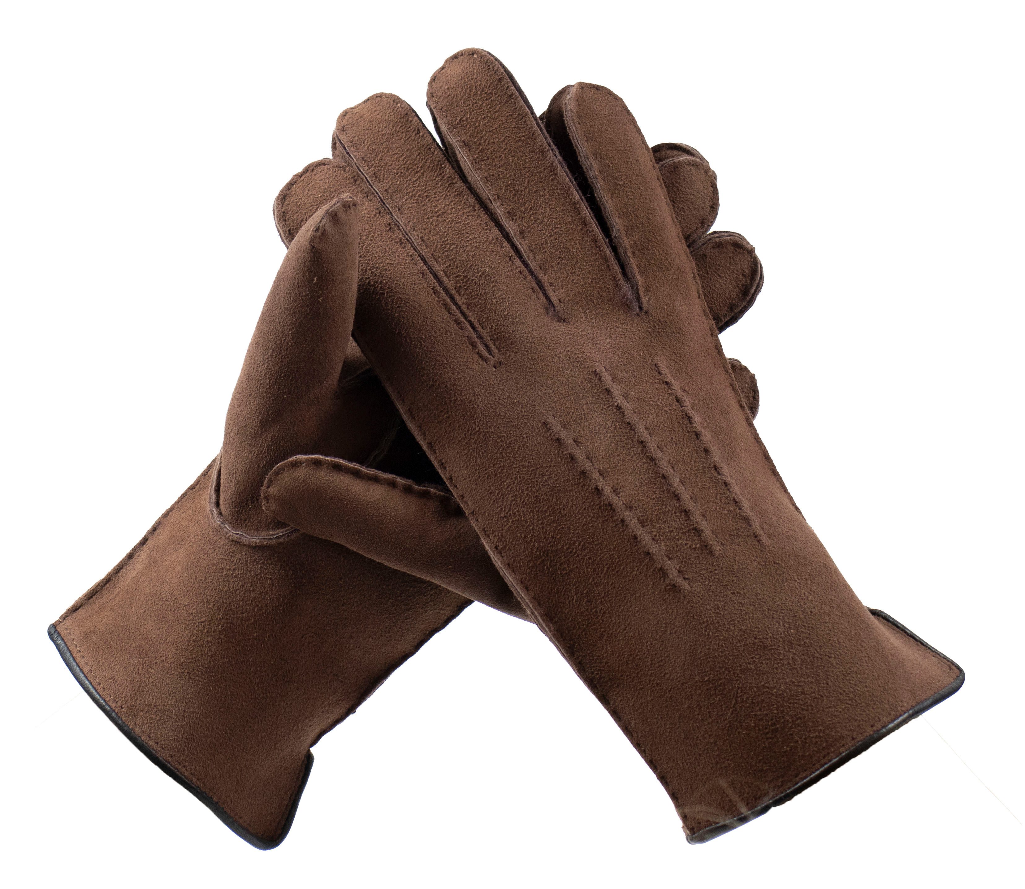 Reissner Lammfelle Lederhandschuhe Finger Handschuhe echtes Lammfell HDS-FING4 LUXIOR (1-St)