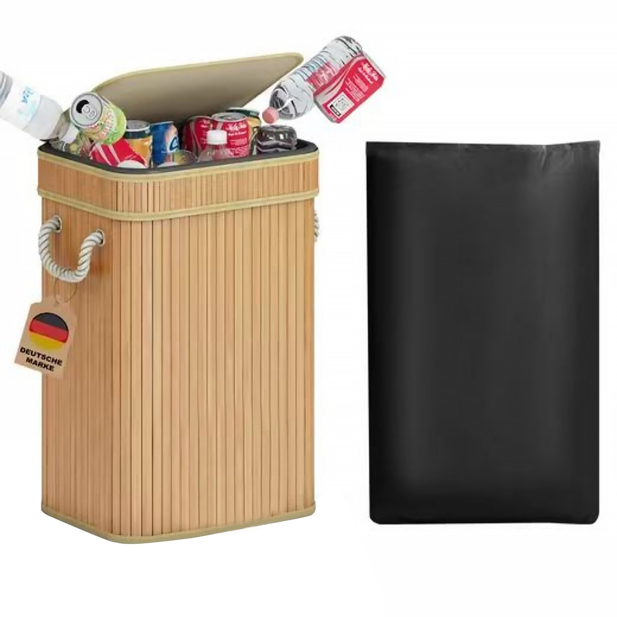 AdelDream Mülleimer AdelDream 74L Pfandflaschen Sammelbehälter