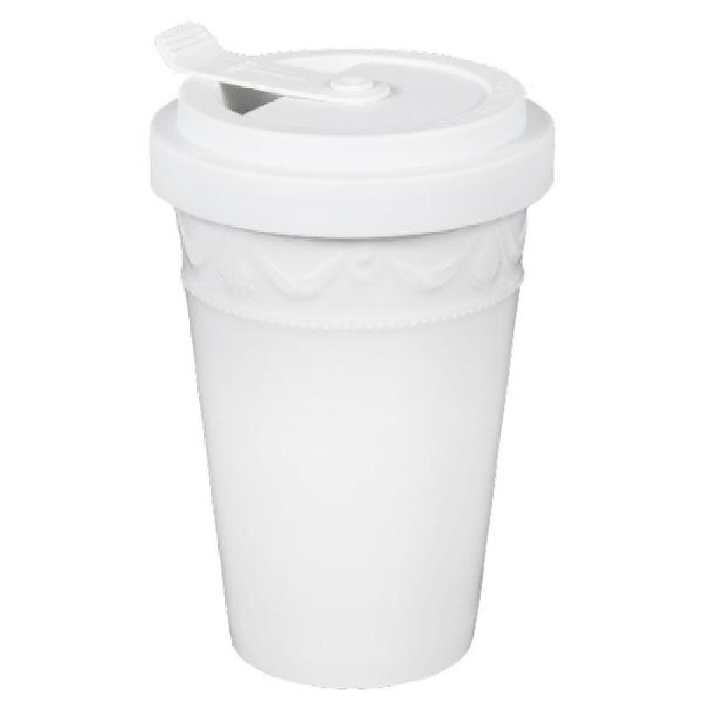 KPM Berlin Geschirr To Go Becher Kurland Weiß