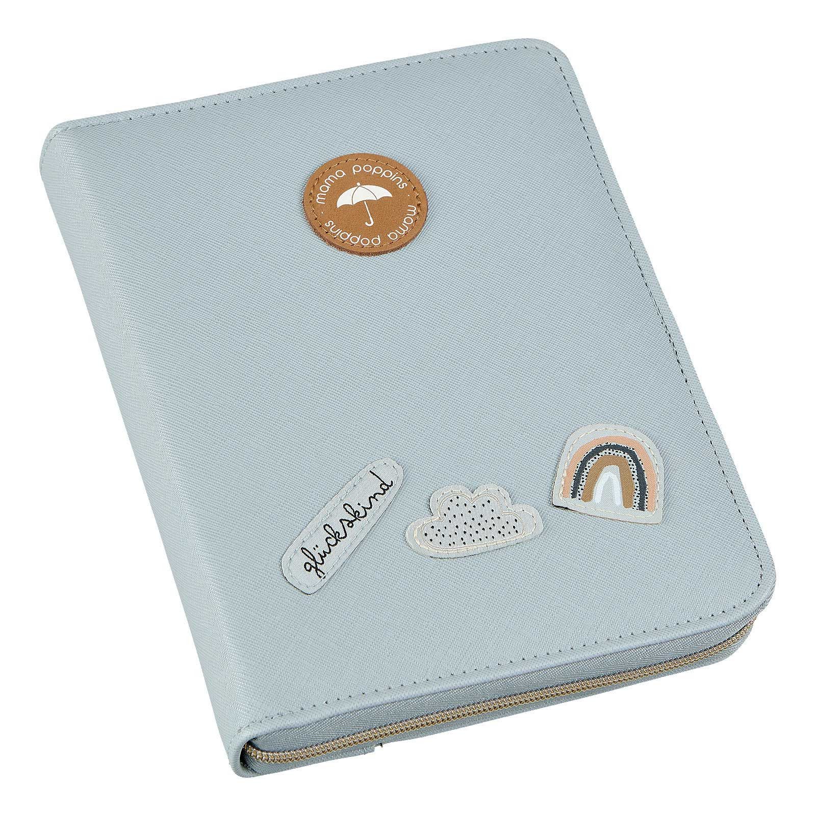 Mama Poppins Germany Mutterpass-Hülle Mutterpasshülle, U-Heft und Impfpass Tasche/Organizer, inkl. Notizbuch