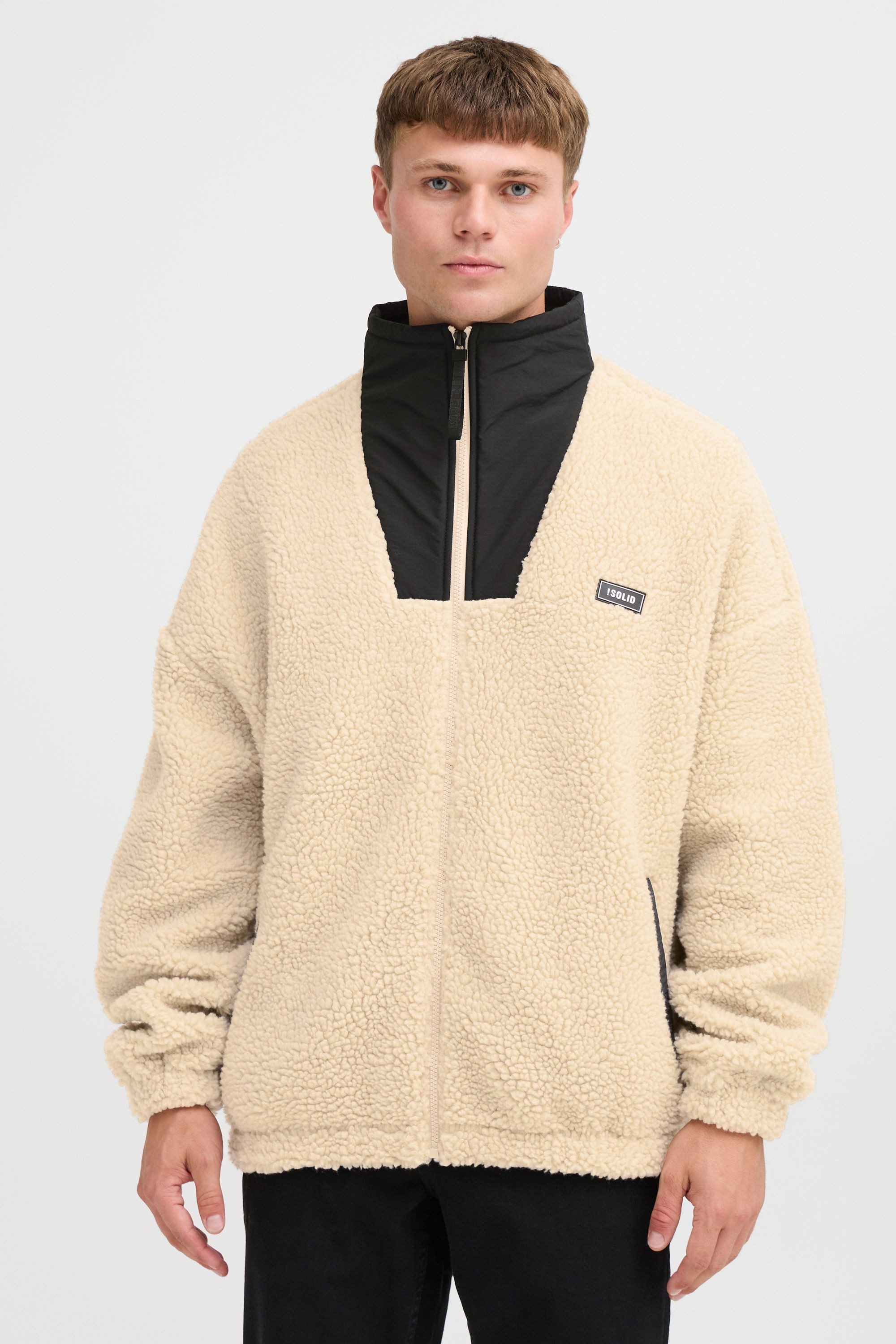 !Solid Fellimitatjacke SDMARKCOM Modische Jacke günstig online kaufen