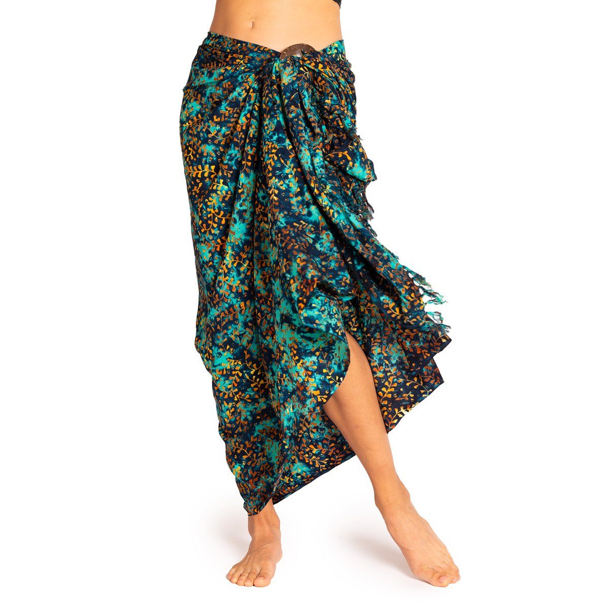 PANASIAM Pareo Sarong Wachsbatik Blautöne aus günstig online kaufen