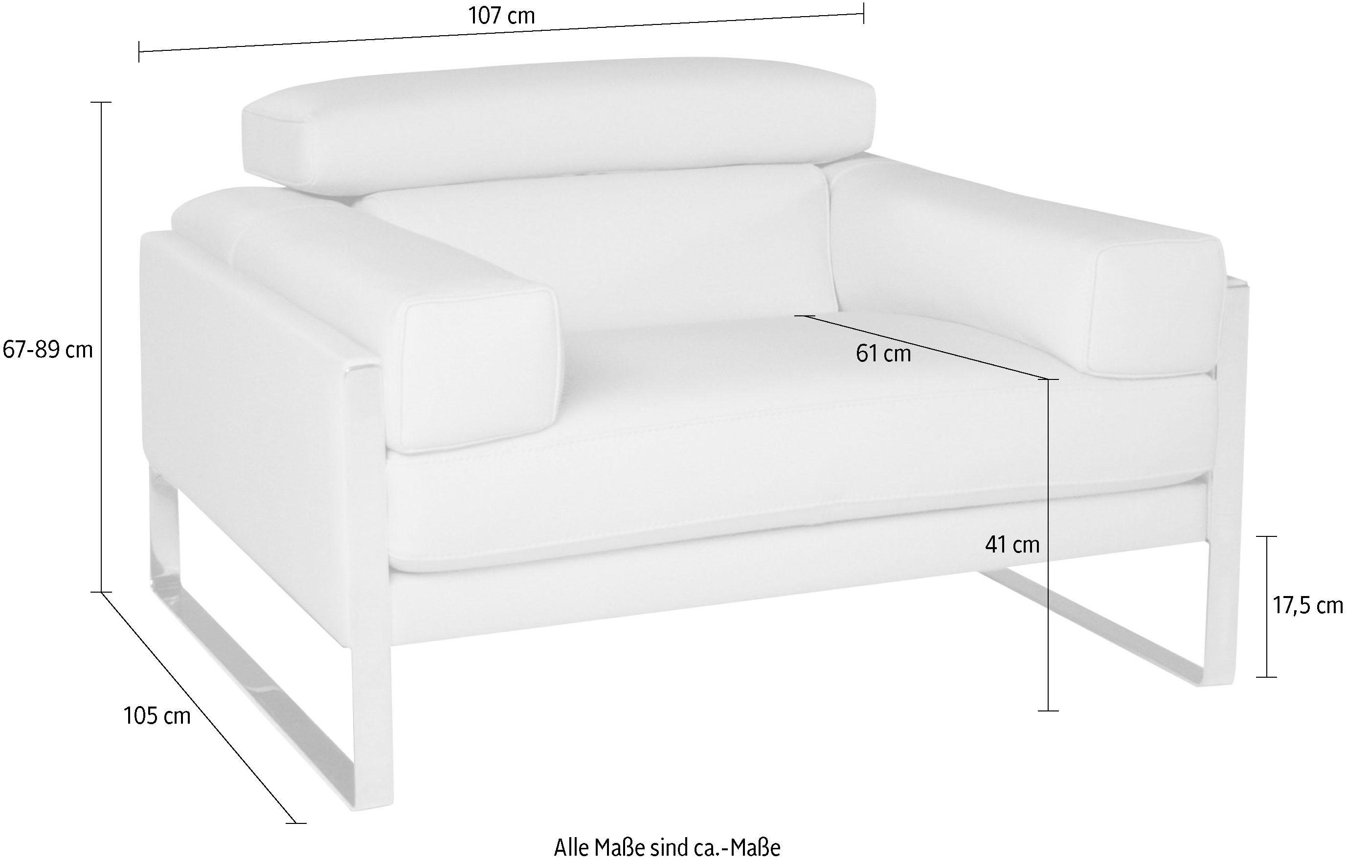 CALIA ITALIA Sessel Romeo Loungesessel, extravaganter Designsessel