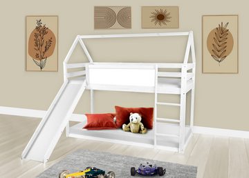 Homeline Kinderbett Kinderbett funktionsbett Schlafgelegenheit ausziehbarer Liegefläche (2-tlg)