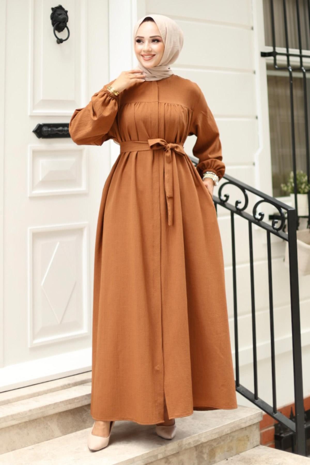 MİSSKAYLE Maxikleid Gerüschtes Abaya mit Detailverzierung günstig online kaufen