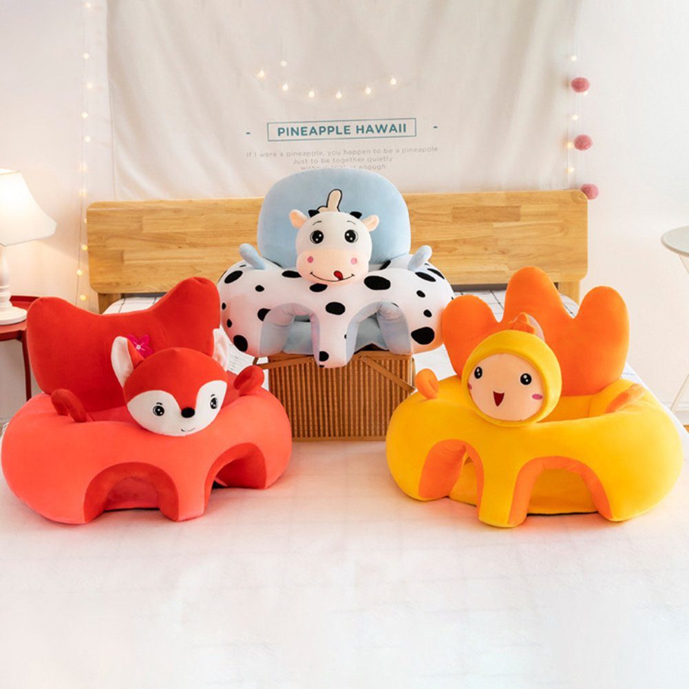 Soft Tiere Baby Zwei Sofa Stützstuhl Sitzstuhl Bequemer Blusmart fox Mit Cartoon Kindersofa