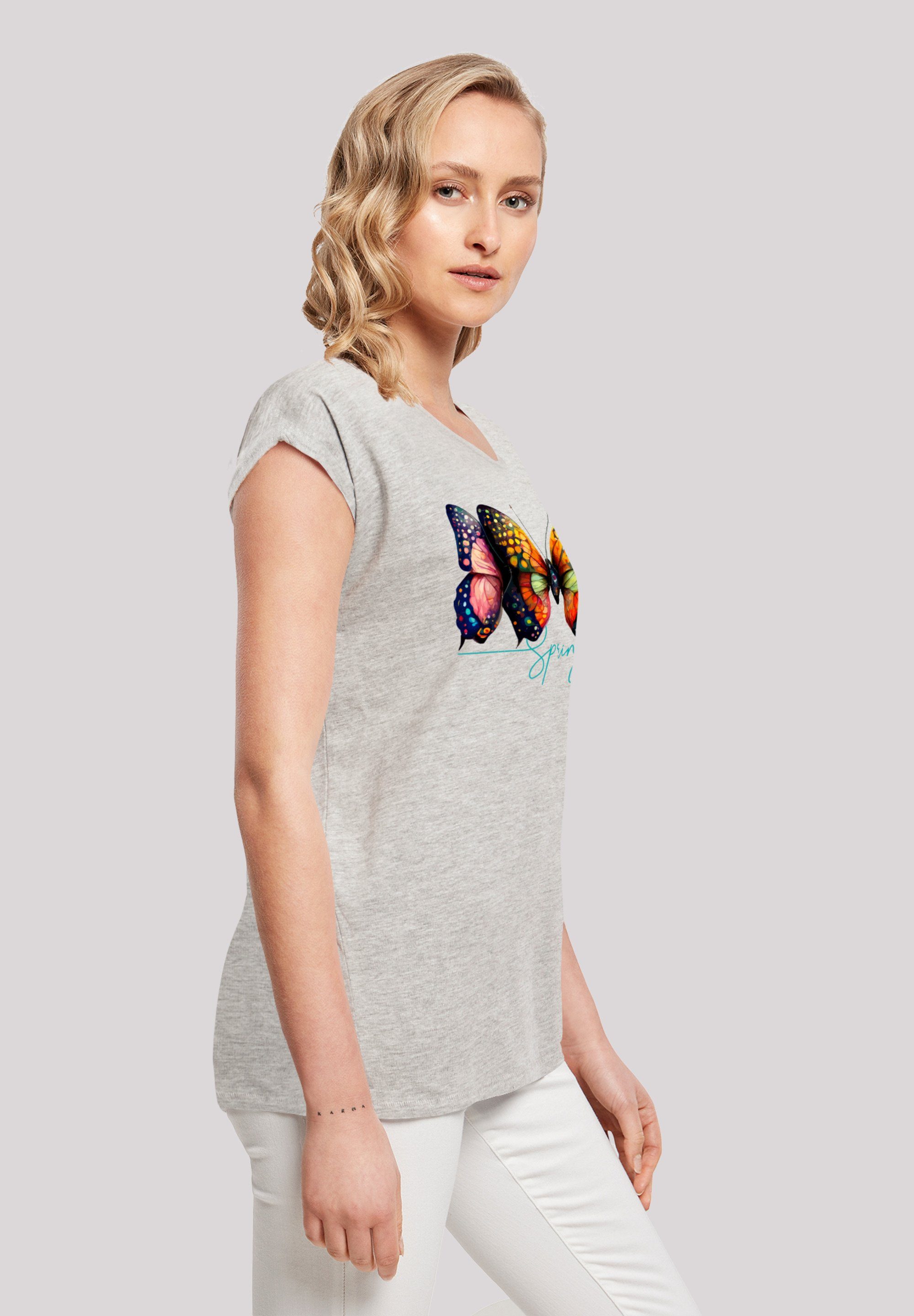 F4NT4STIC T-Shirt Schmetterling Illusion Print