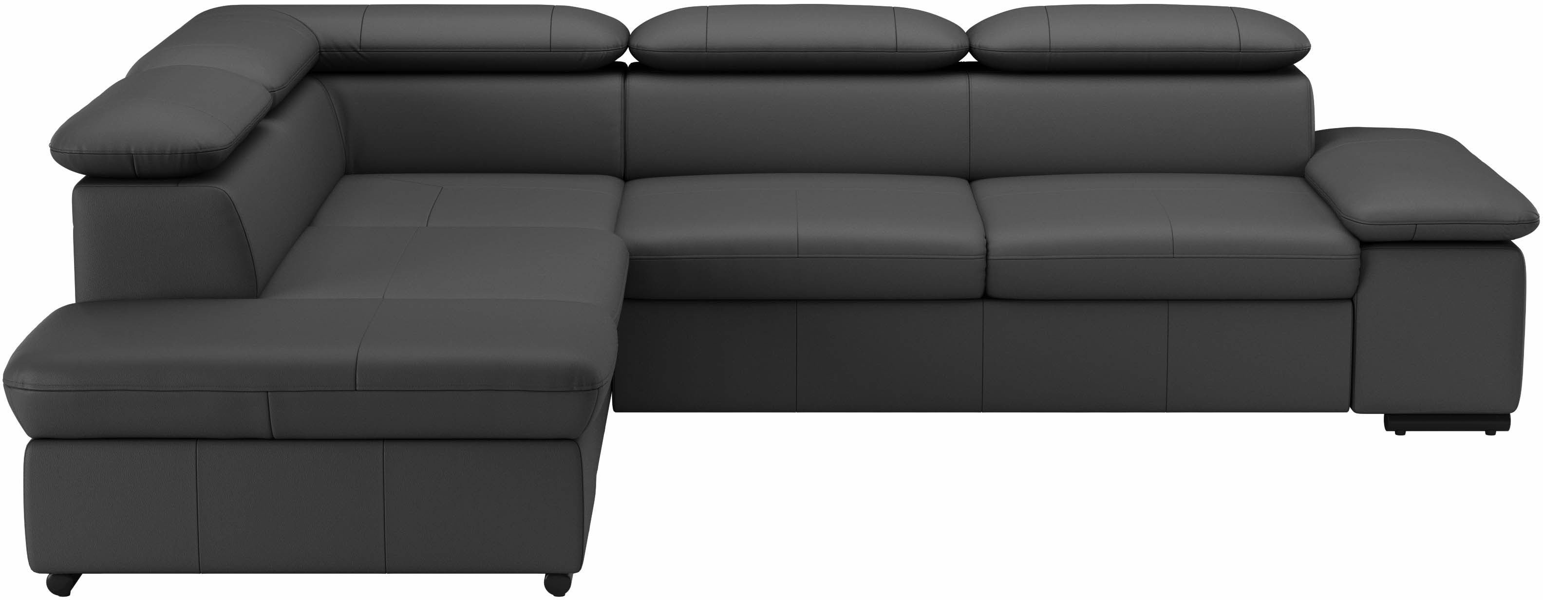 sit&more Ecksofa Alcudia L-Form, mit Armteilverstellung, optional Kopfteilverstellung und Bettfunktion