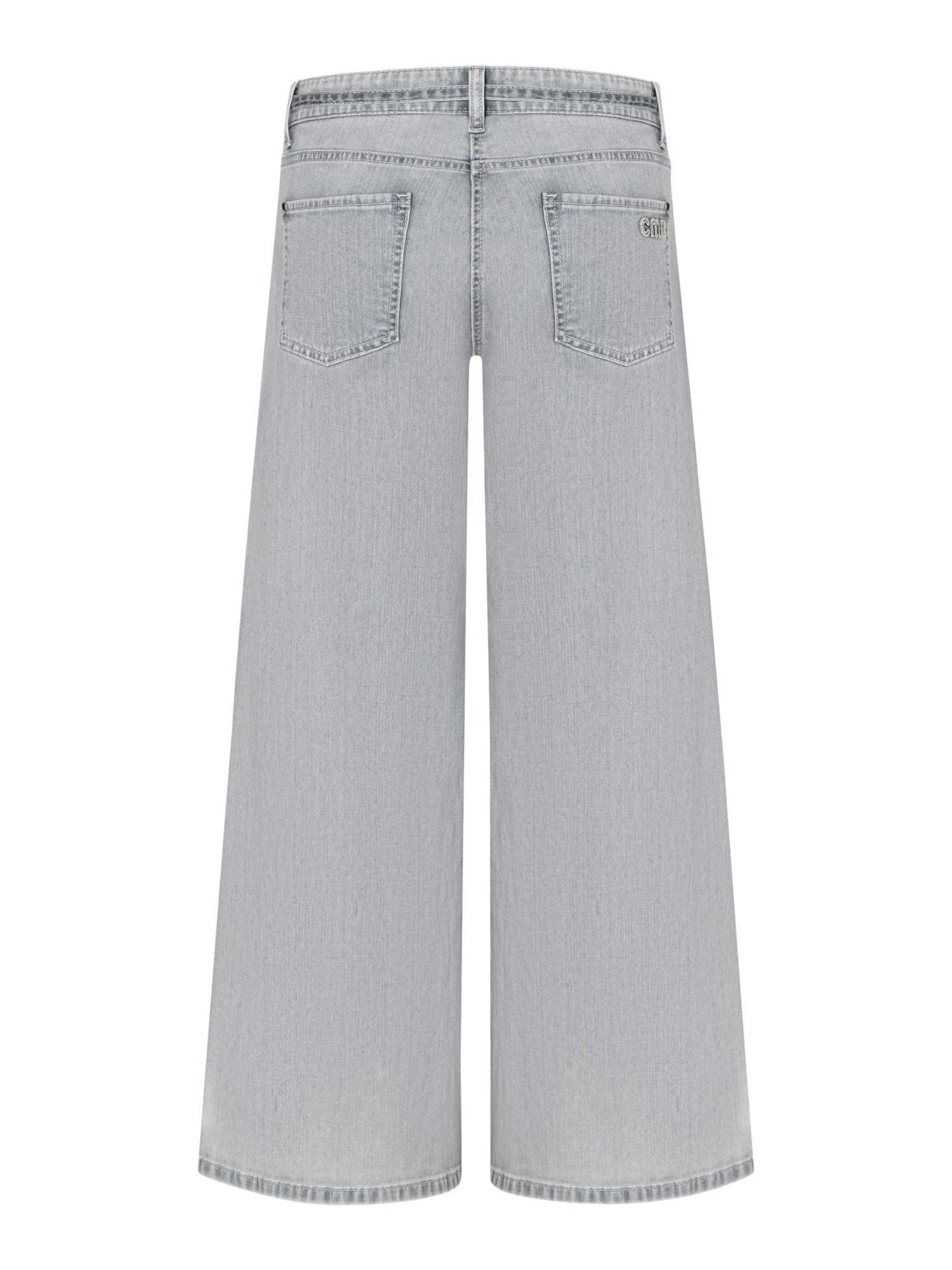 Cambio Stretch-Hose grau,Casual,Baumwolle,Unifarben,Weit