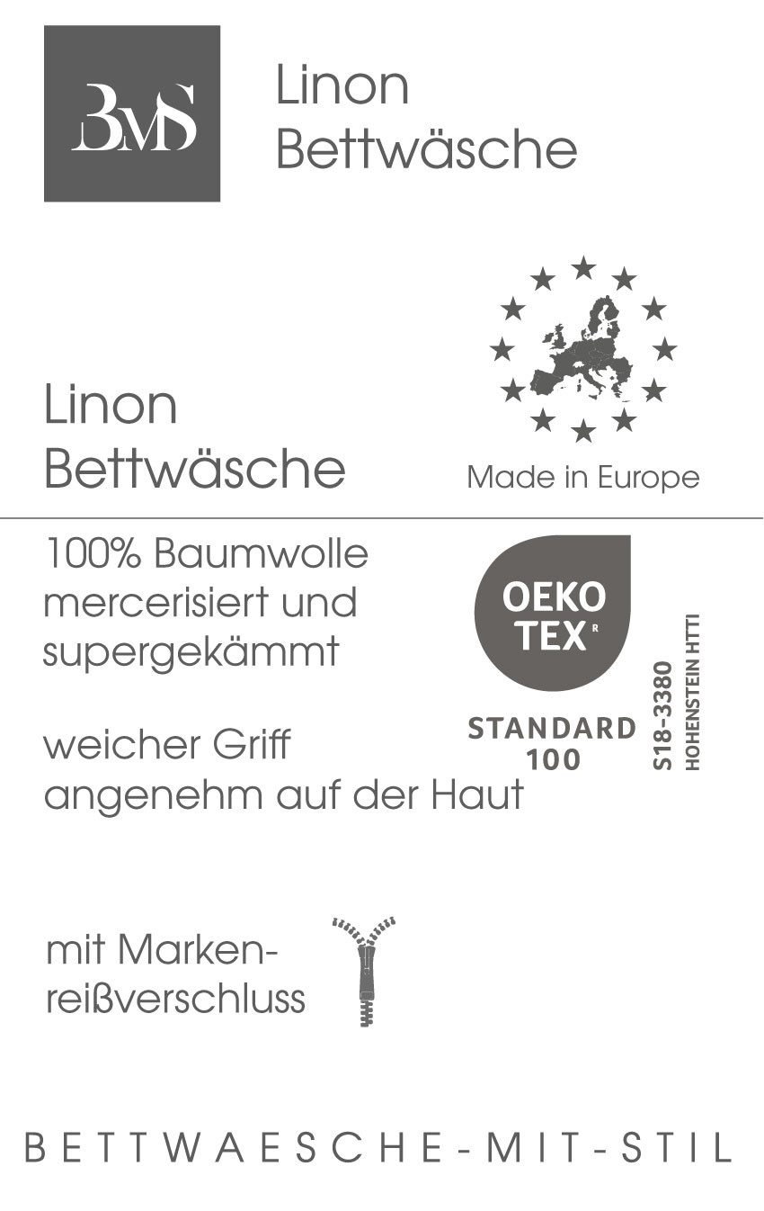 BETTWAESCHE-MIT-STIL Bettwäsche Renforcé / Linon Bettwäsche 100% Bio Baumwo günstig online kaufen