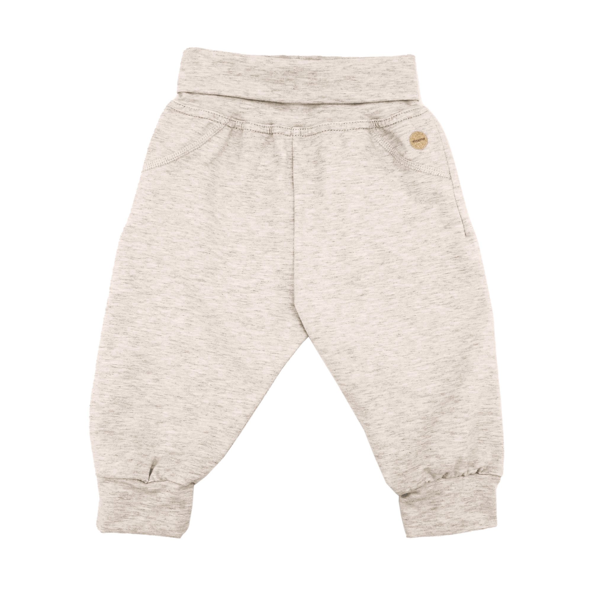 MAXIMO Pumphose (1-tlg) Hellbraunmeliert-weiß, Microringel, Jersey, unisex