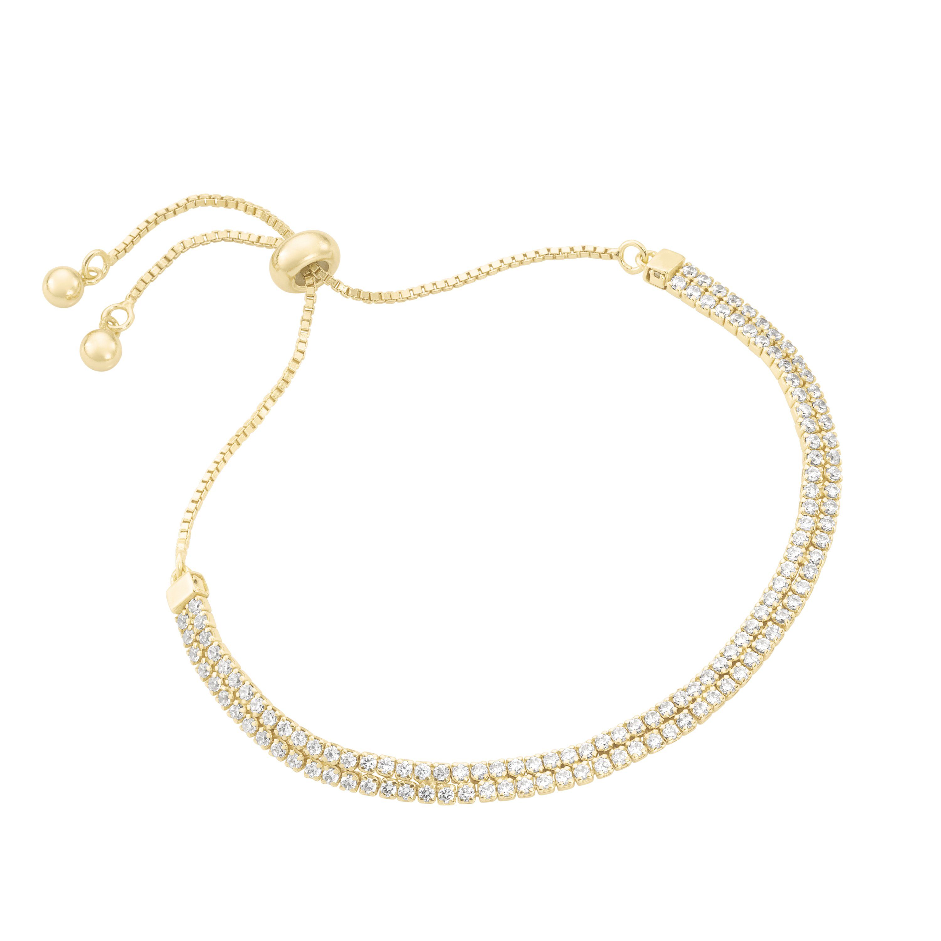 Armband Tennisarmband 2-rhg., Silber 925