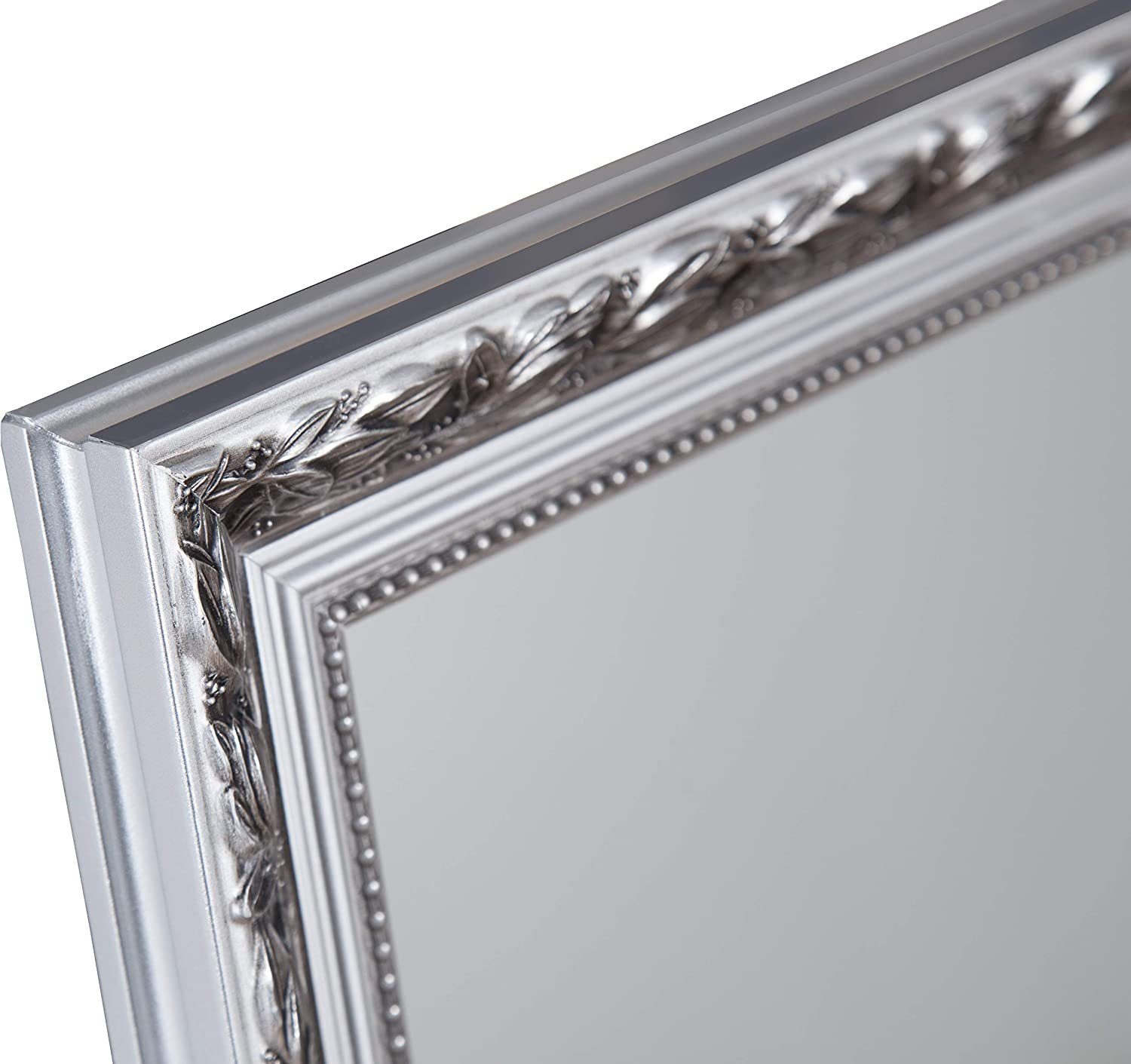Your-Homestyle Deko-Werk Ganzkörperspiegel Ganzkörperspiegel 50x150 Flur. oder für Holz Silber, schmalen mit mit Gold Rahmen Rahmen, 70x170 und 24 geeignet kleinen Ganzkörperspiegel