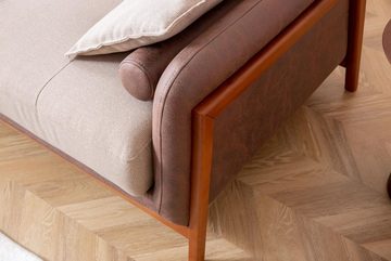 JVmoebel Ecksofa Ecksofa L-Form Beige Wohnzimmer Möbel Couch Multifunktion Couchen, 1 Teile, Made in Europa
