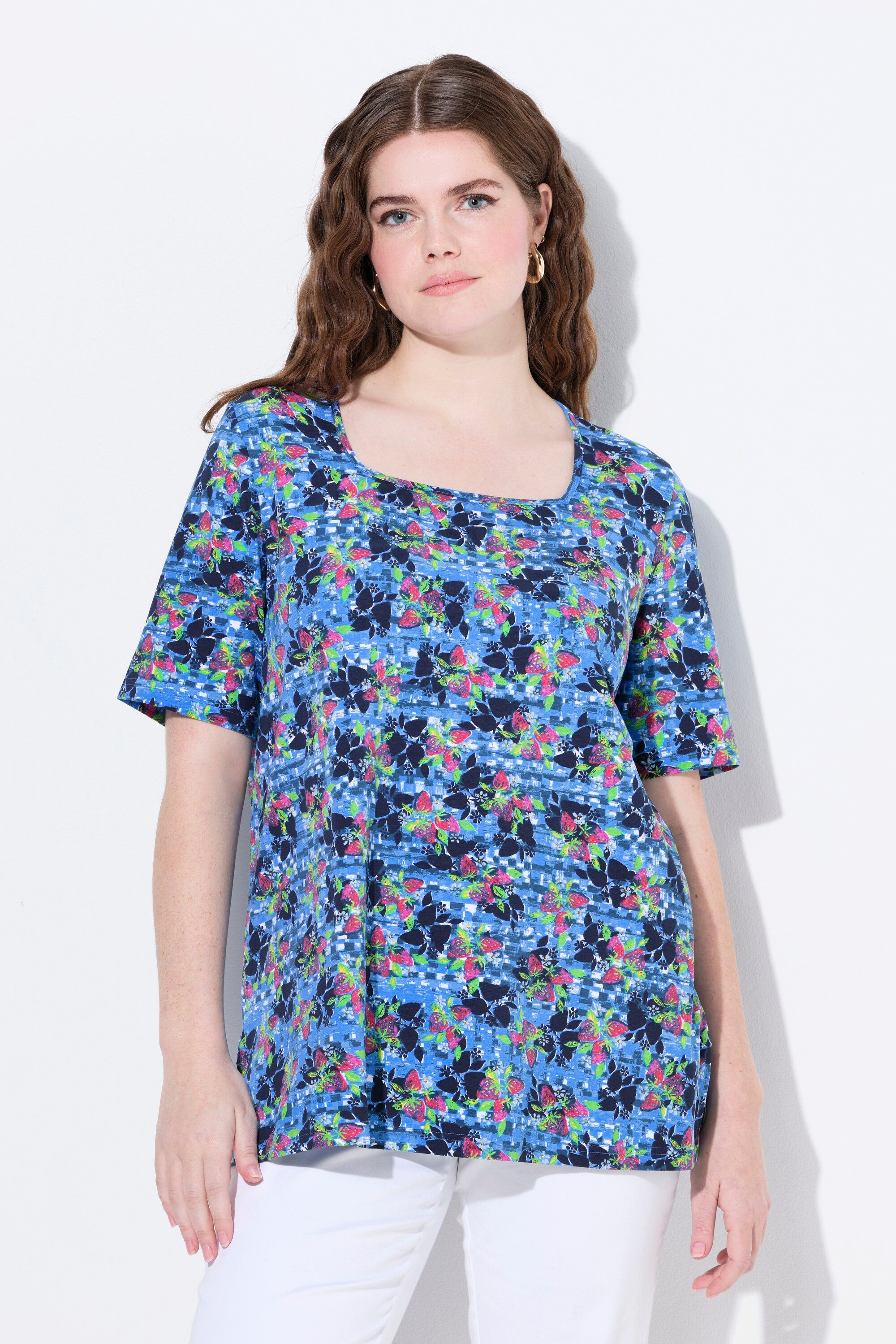 Ulla Popken T-Shirt T-Shirt Erdbeeren Classic günstig online kaufen