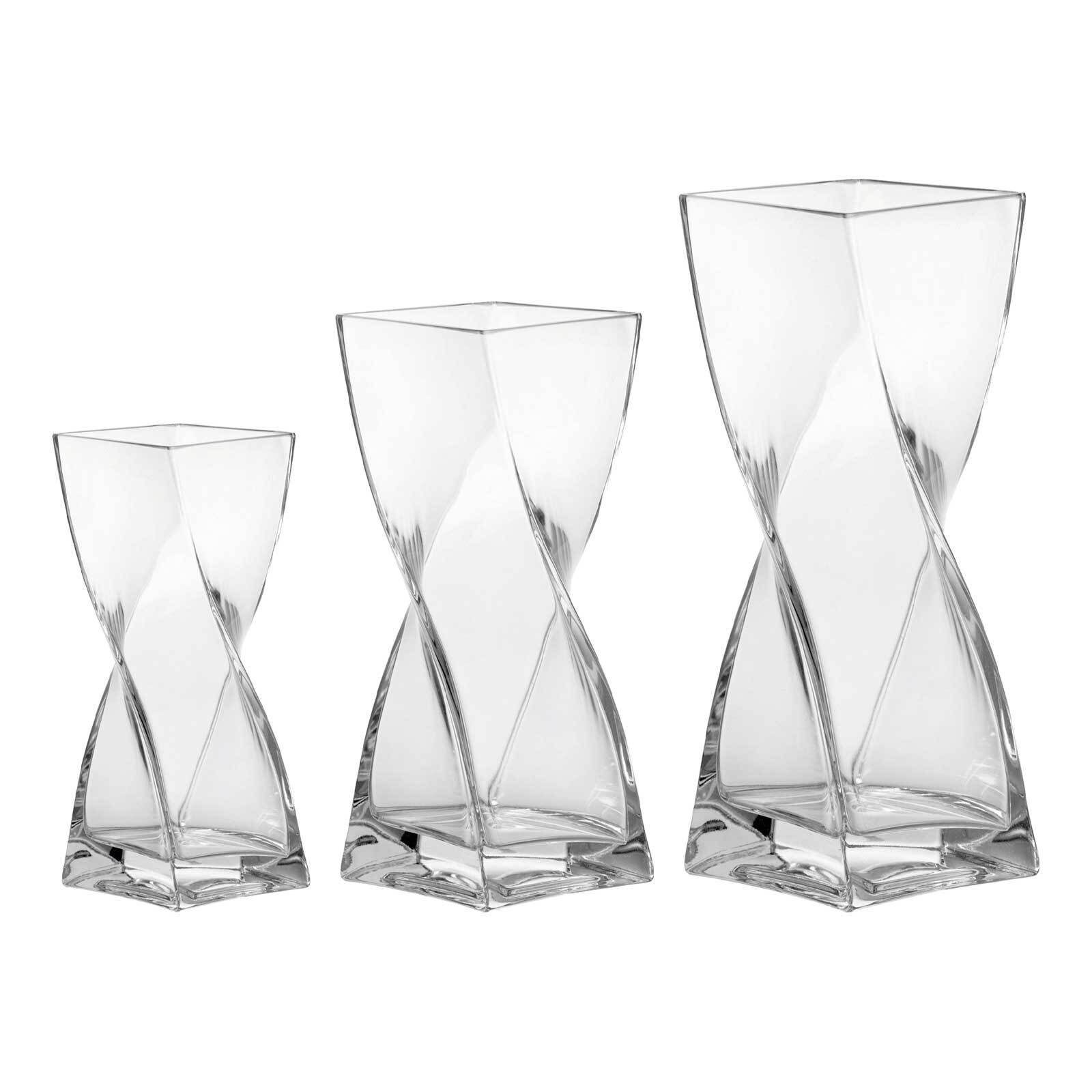 LEONARDO Dekovase Volare Vasen 3er Set (3x Glasvase gemischt, 3 St)