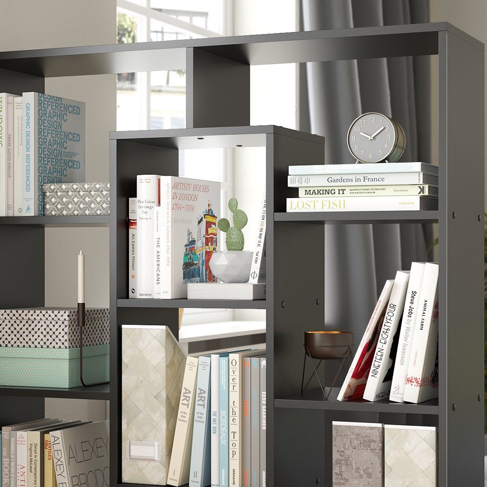 Vicco Raumteiler, Schwarz, 107.2 x 143 cm, Freistehend günstig online kaufen