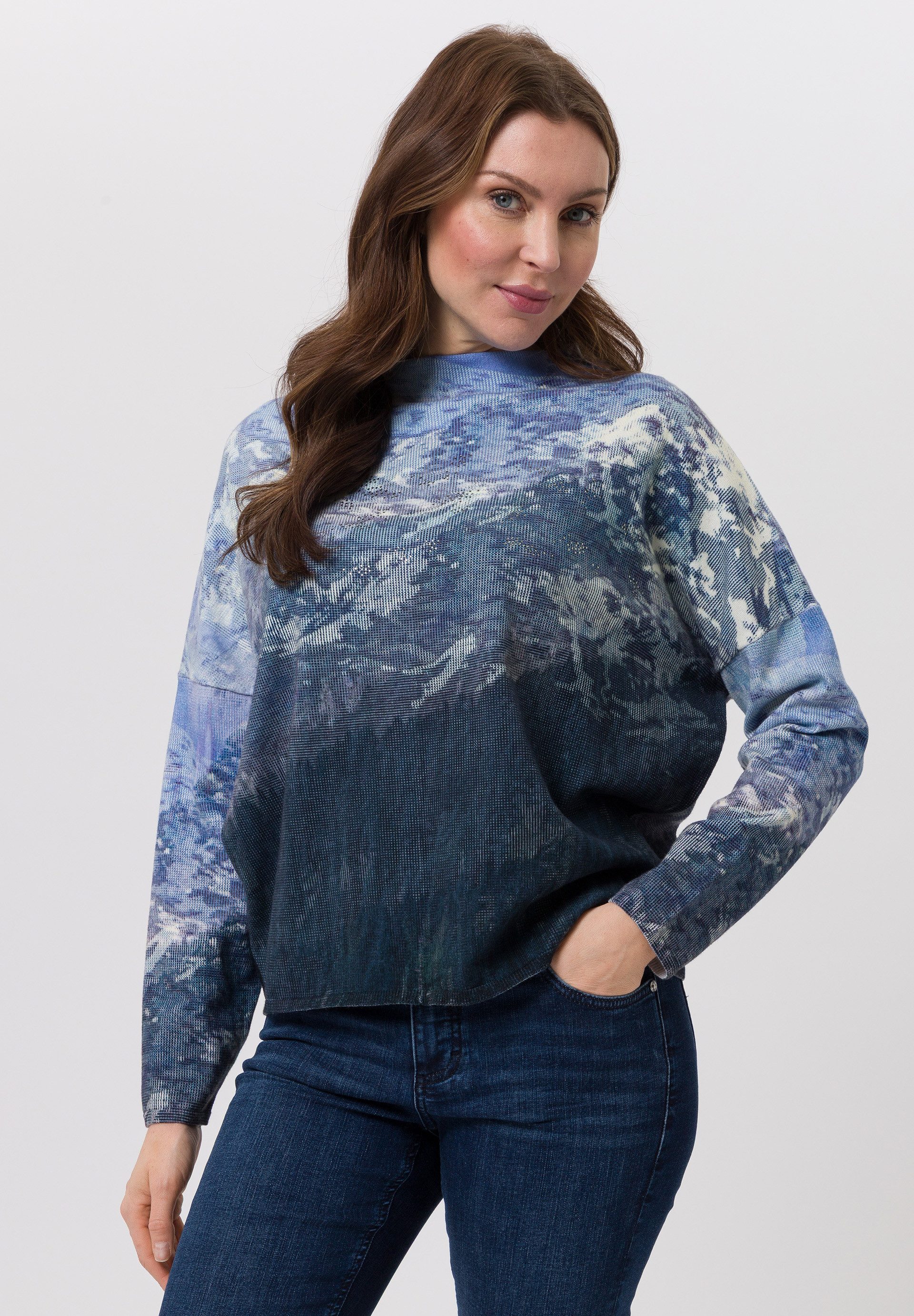 TUZZI Strickpullover in markantem Print