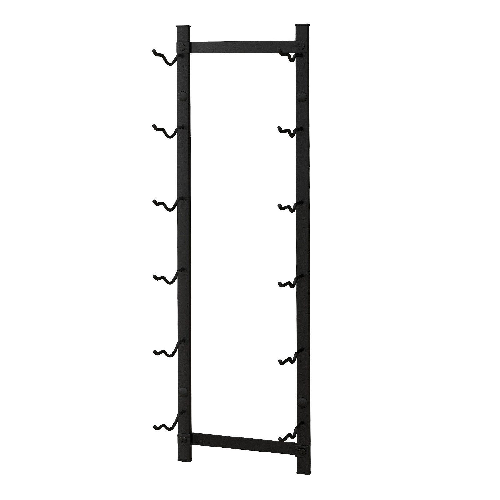 COSTWAY Weinregal, Wand, Metall, für 6 Flaschen, Industrial, 13,5x22x73cm günstig online kaufen