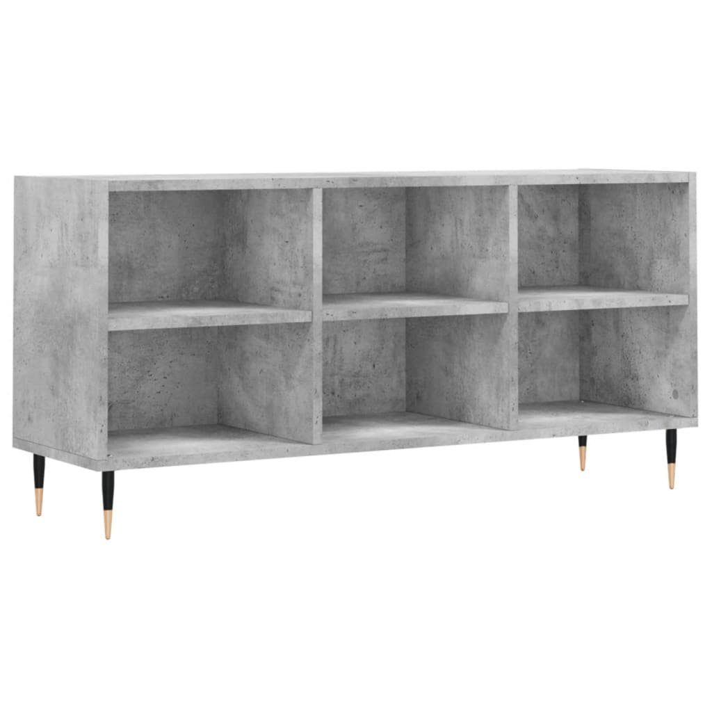 vidaXL TV-Schrank TV-Schrank Betongrau 103,5x30x50 cm Holzwerkstoff (1-St)