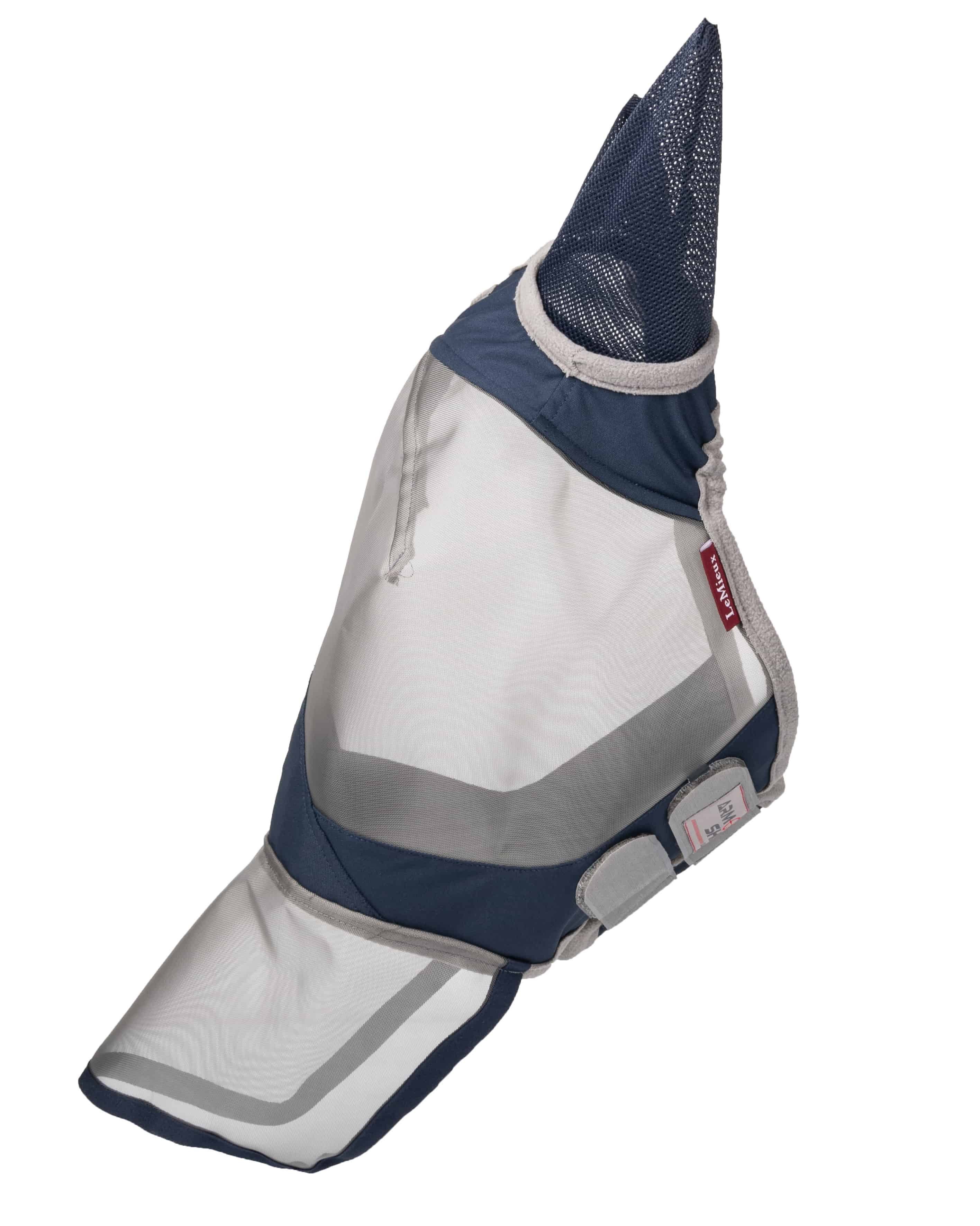 LeMieux Fliegenmasken Fliegenmaske Armour Shield Pro in navy/grau
