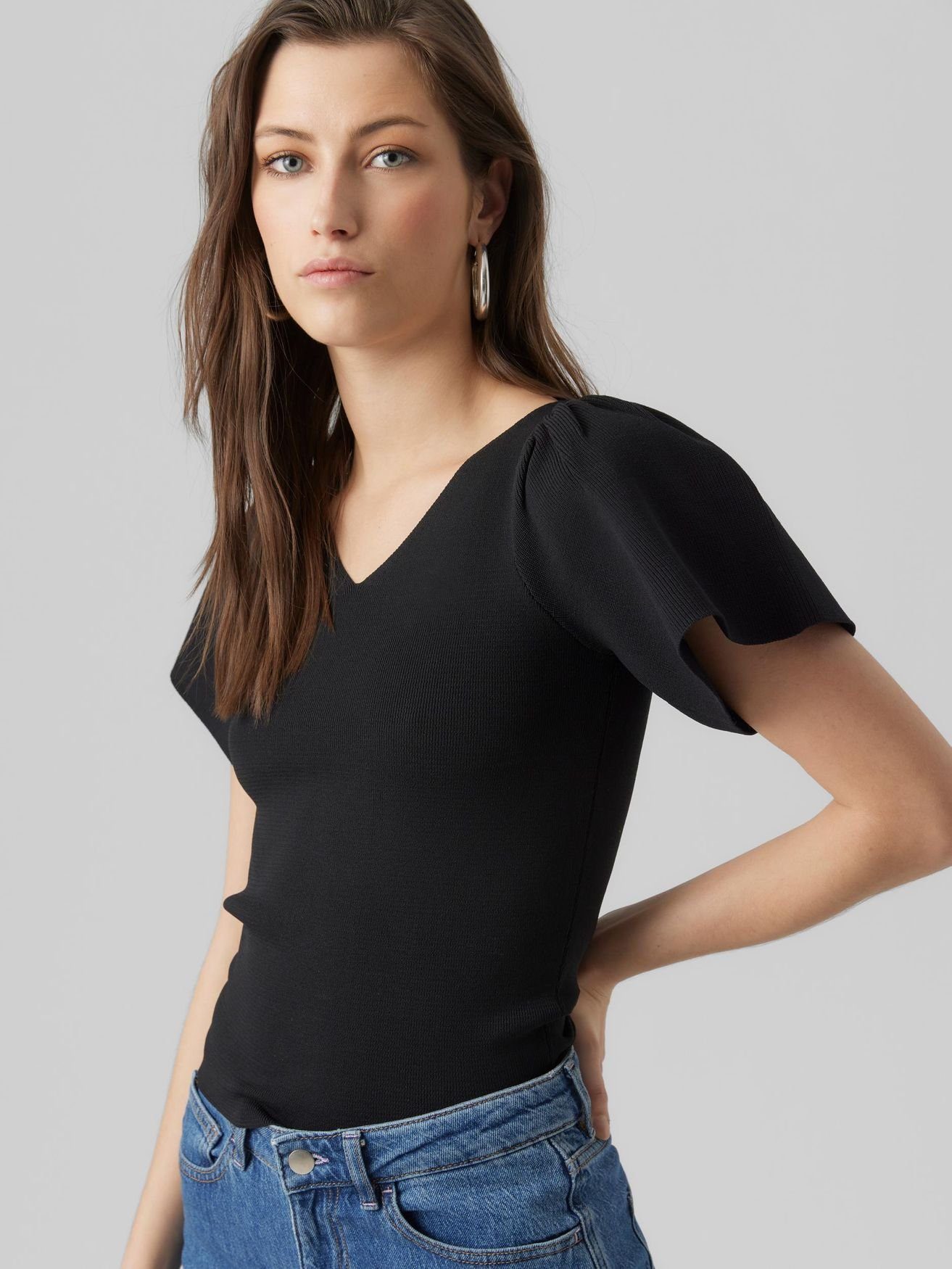 Vero Moda T-Shirt VMGINNY SS V-NECK günstig online kaufen