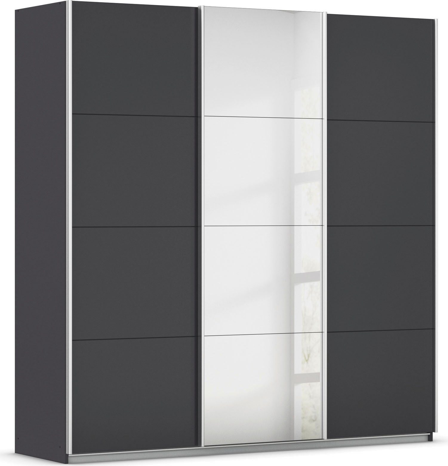 OTTO home Schwebetürenschrank Kleiderschrank Schrank OTTO´S CHOICE Garderobe AGORDO (Breiten 203/271/315/360 cm in drei Griff-Farben - NEU: Farbe SCHWARZ) Top Innenausstattung, in 4 Breiten und 2 Höhen MADE IN GERMANY