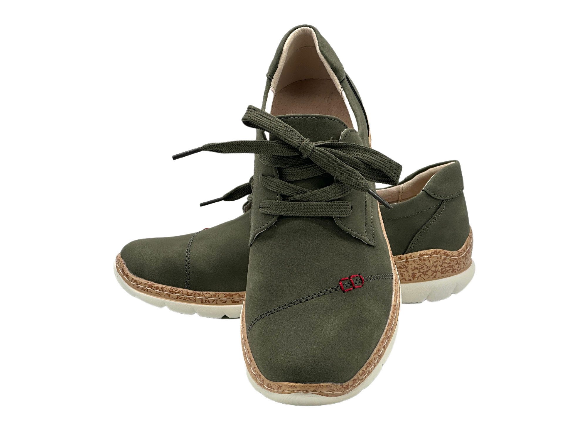 Nowaland Damen Komfort-Halbschuh Schnürschuh Leichtes Design mit strukturierter Komfortsohle für angenehmes Gehen