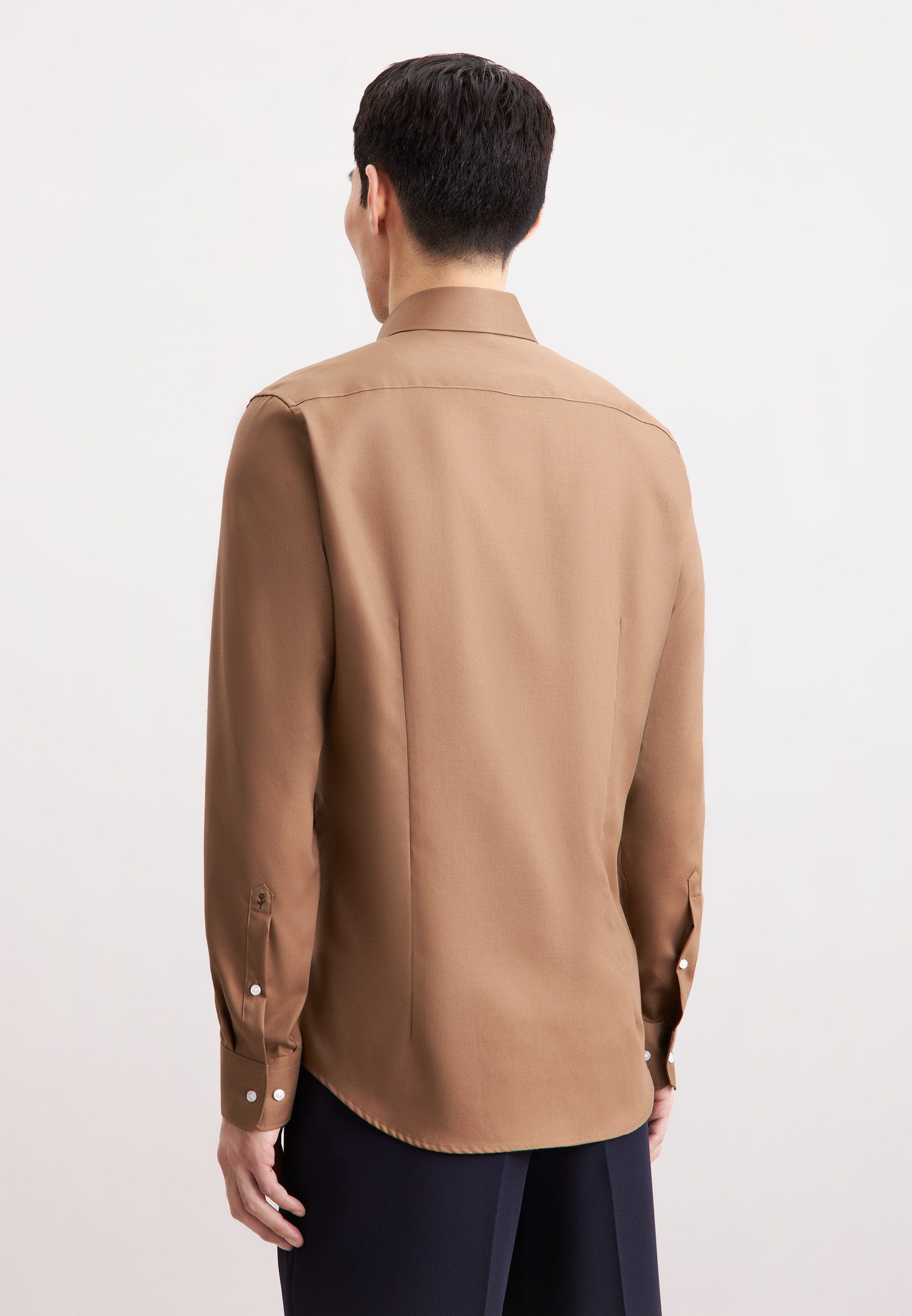 seidensticker Businesshemd Schwarze Rose Slim 1/1 Kentkragen Uni