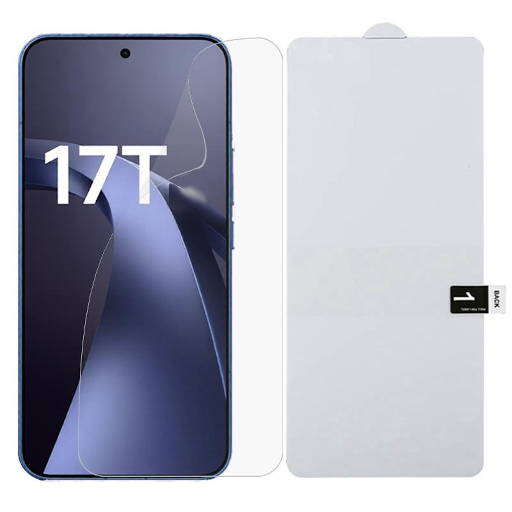 Wigento Displayschutzfolie Hydrogel für Xiaomi 17T Full Cover Screen Schutz Kratzfest für Xiaomi 17T, Hydrogel, Full Screen, selbstheilend