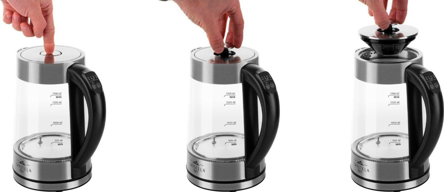 eta Wasserkocher CRYSTELA DIGI II, ETA515490000, 1,7 l, 2200 W – Bild 4 von 5