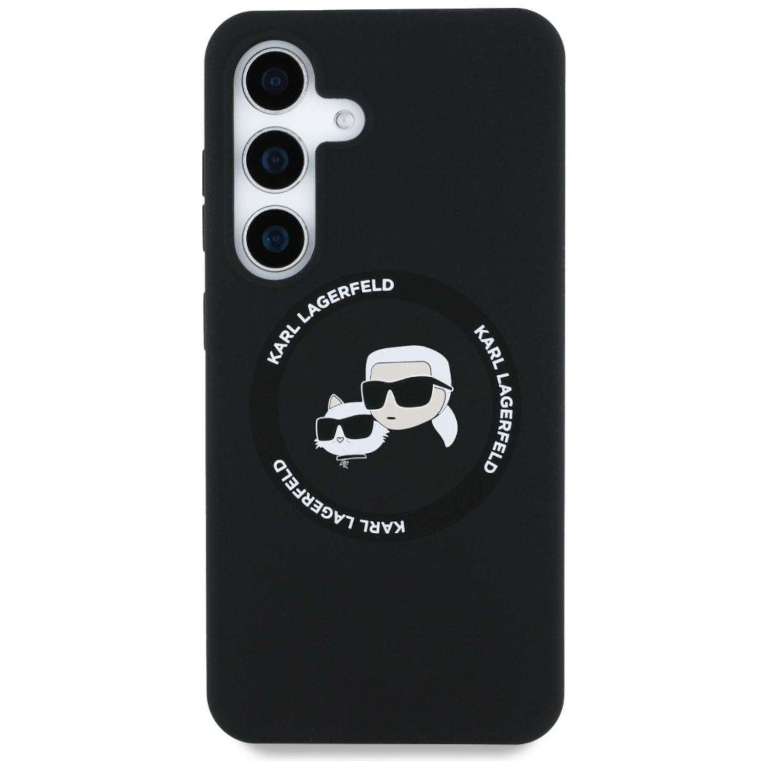 KARL LAGERFELD Smartphone-Hülle Karl Lagerfeld Samsung Galaxy S25 Plus Double Heads Circle MagSafe