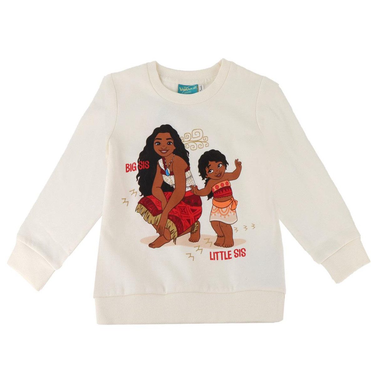 Cerda Sweatshirt Disney Moana Sweatshirt Kinder Baumwoll-Mix angeraut bequem