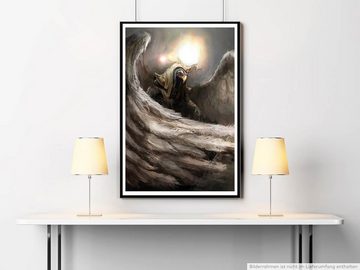 Sinus Art Poster Bild 60x90cm Poster Mythologisches Wesen aus Adler und Amon Ra