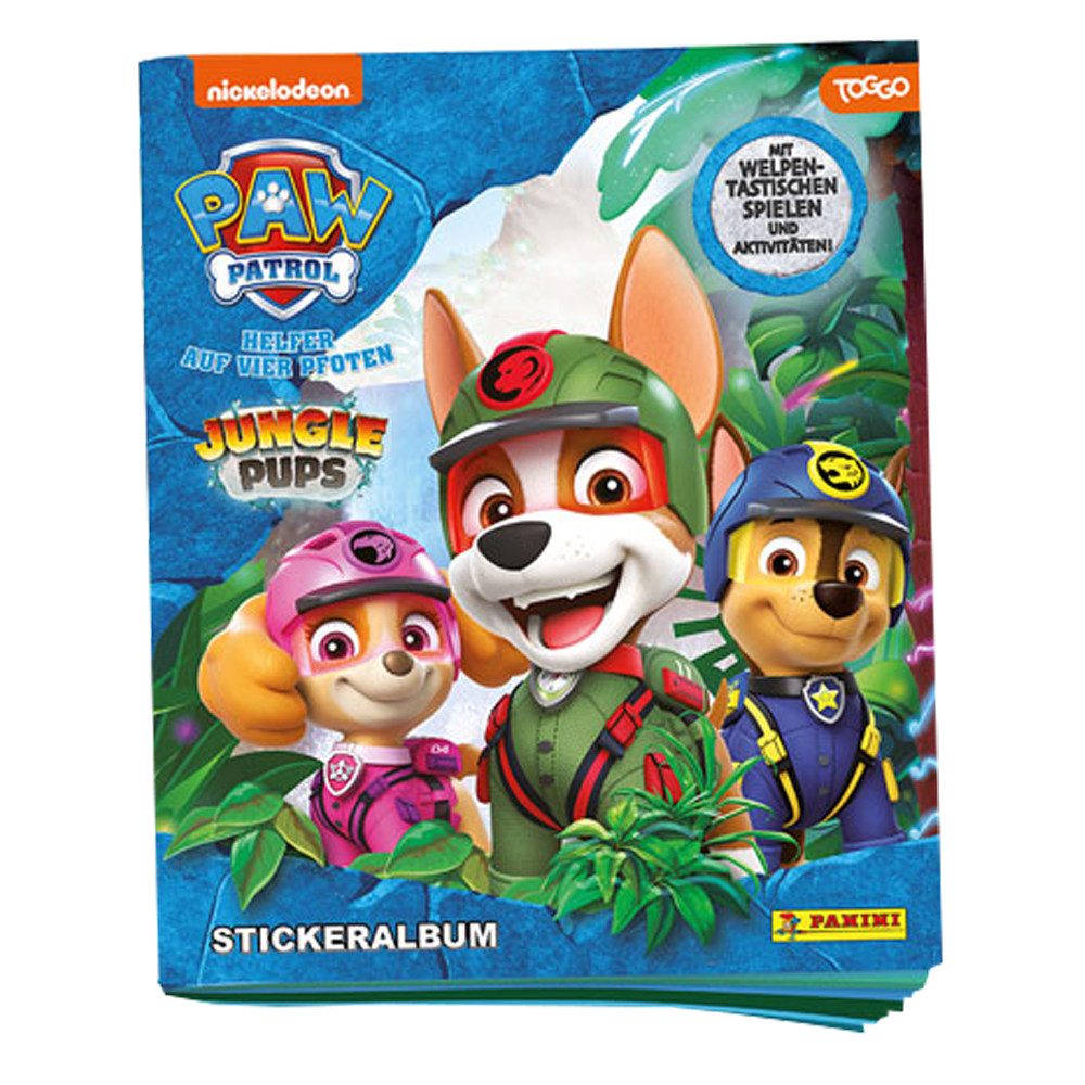 PAW PATROL Bücher-Adventskalender Paw Patrol - Jungle Pups - Sammelsticker - 1 Sammelalbum