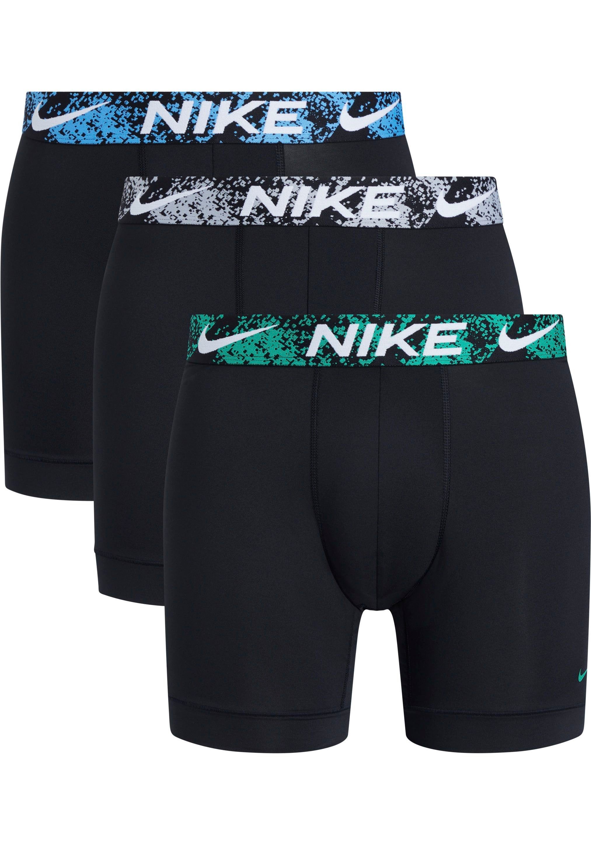 NIKE BOXER Stück) & mit längerem NIKE (3 Logo-Elastikbund Underwear (Packung, BRIEF Boxer 3PK 3er-Pack) Bein