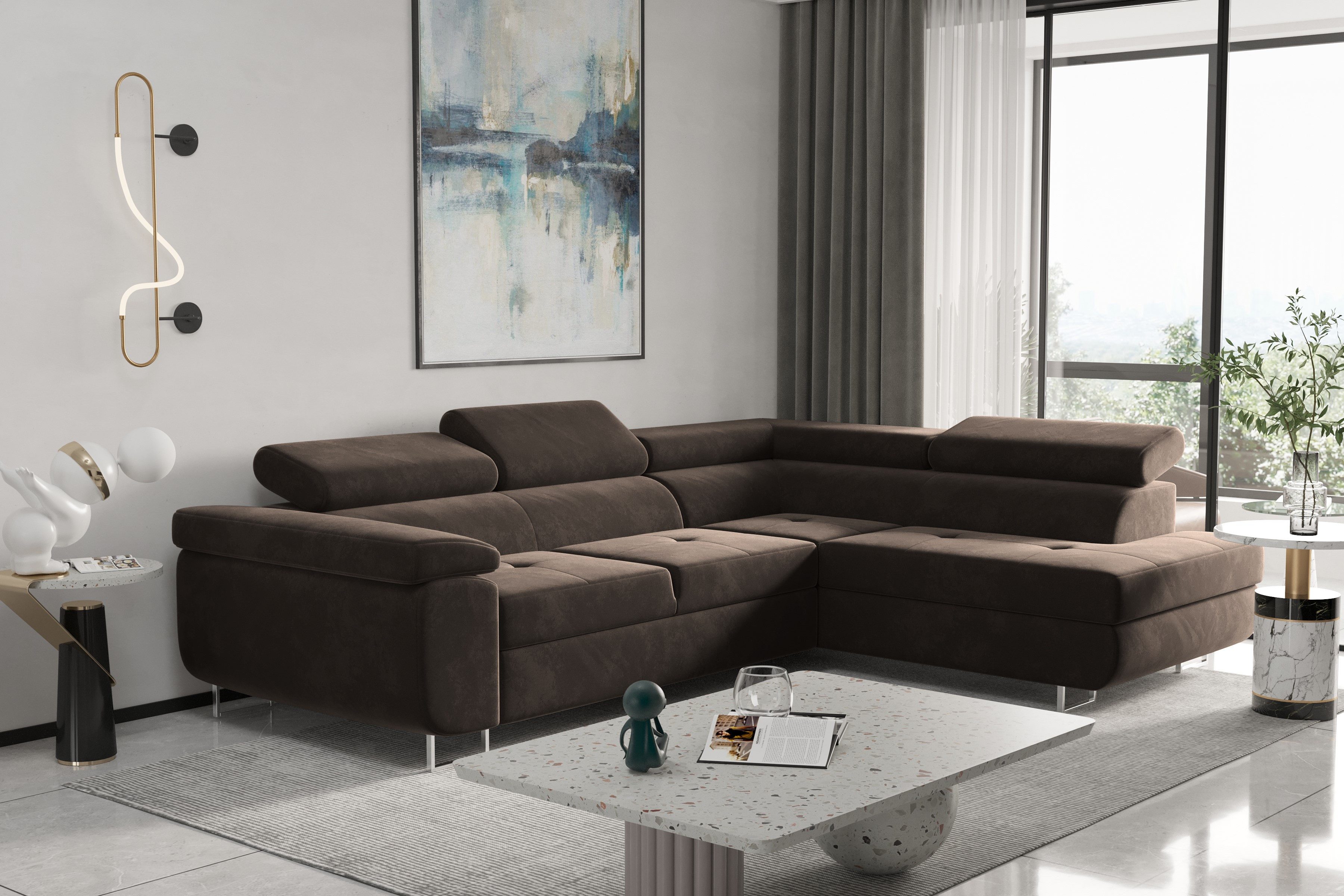 Kaiser Möbel Ecksofa mit schlaffunktion und günstig online kaufen