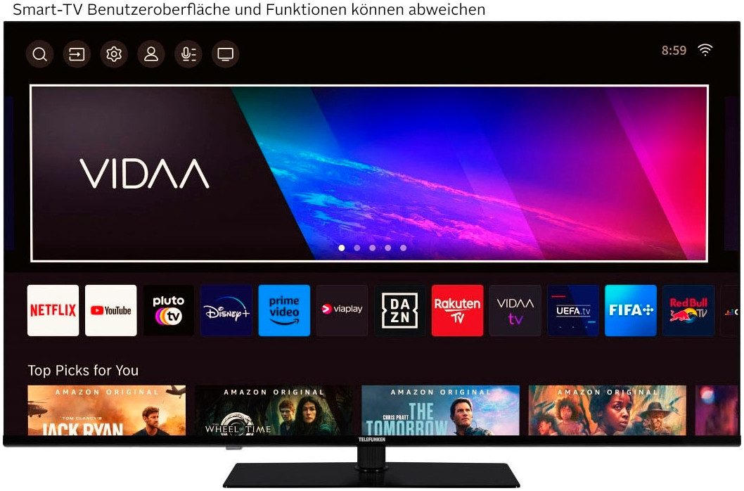 Telefunken D55U975M8CWI LED-Fernseher (139 cm/55 Zoll, schwarz ! RABATT: 20.01%