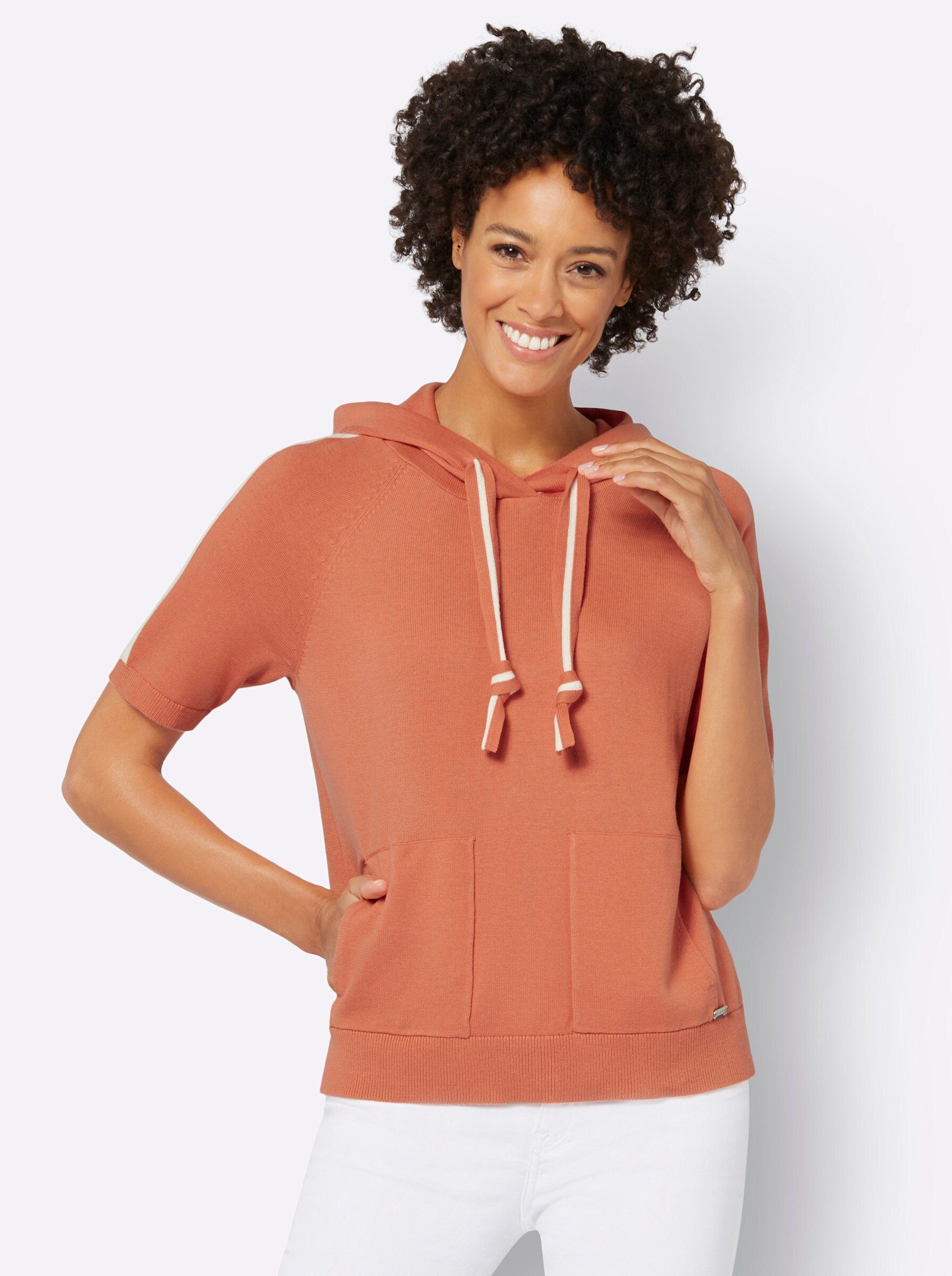 WITT WEIDEN Strickpullover papaya-ecru