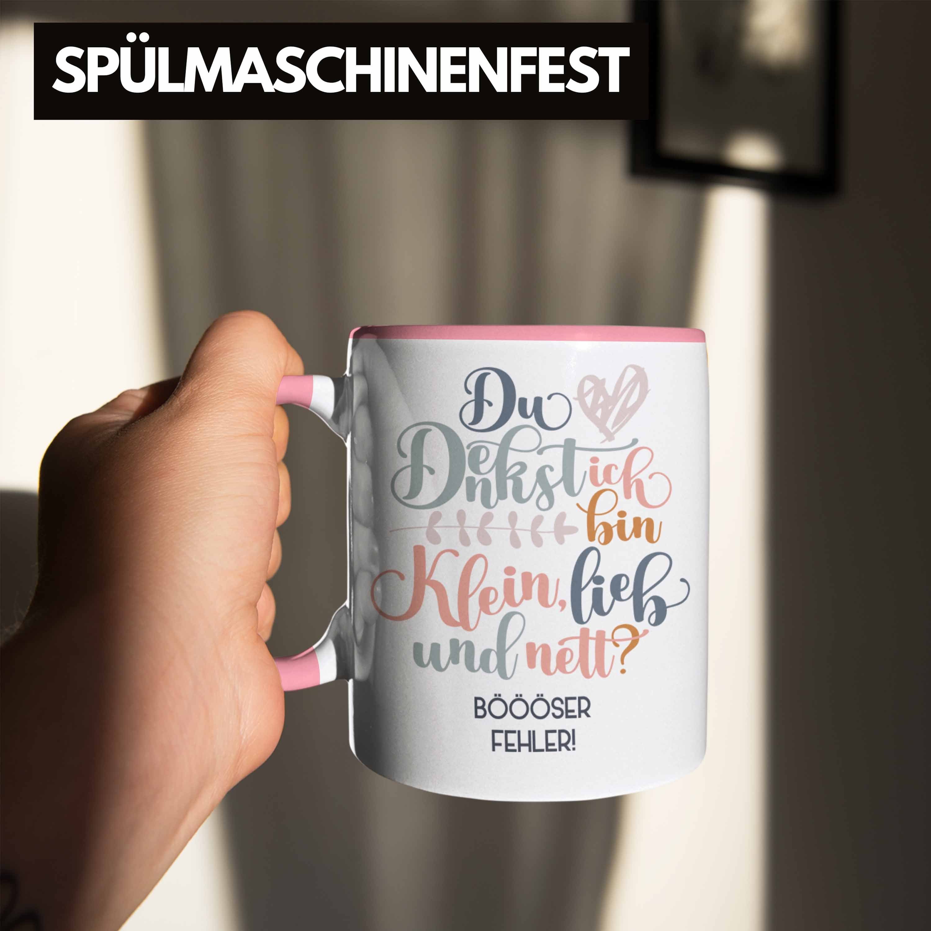 Tasse Geschenk Lustiger Nett Trendation Frauen Denkst Trendation Und Humor Sarkasmus Ich Bin - Frauen Du Böser Fehler Tasse Klein Spruch Rosa