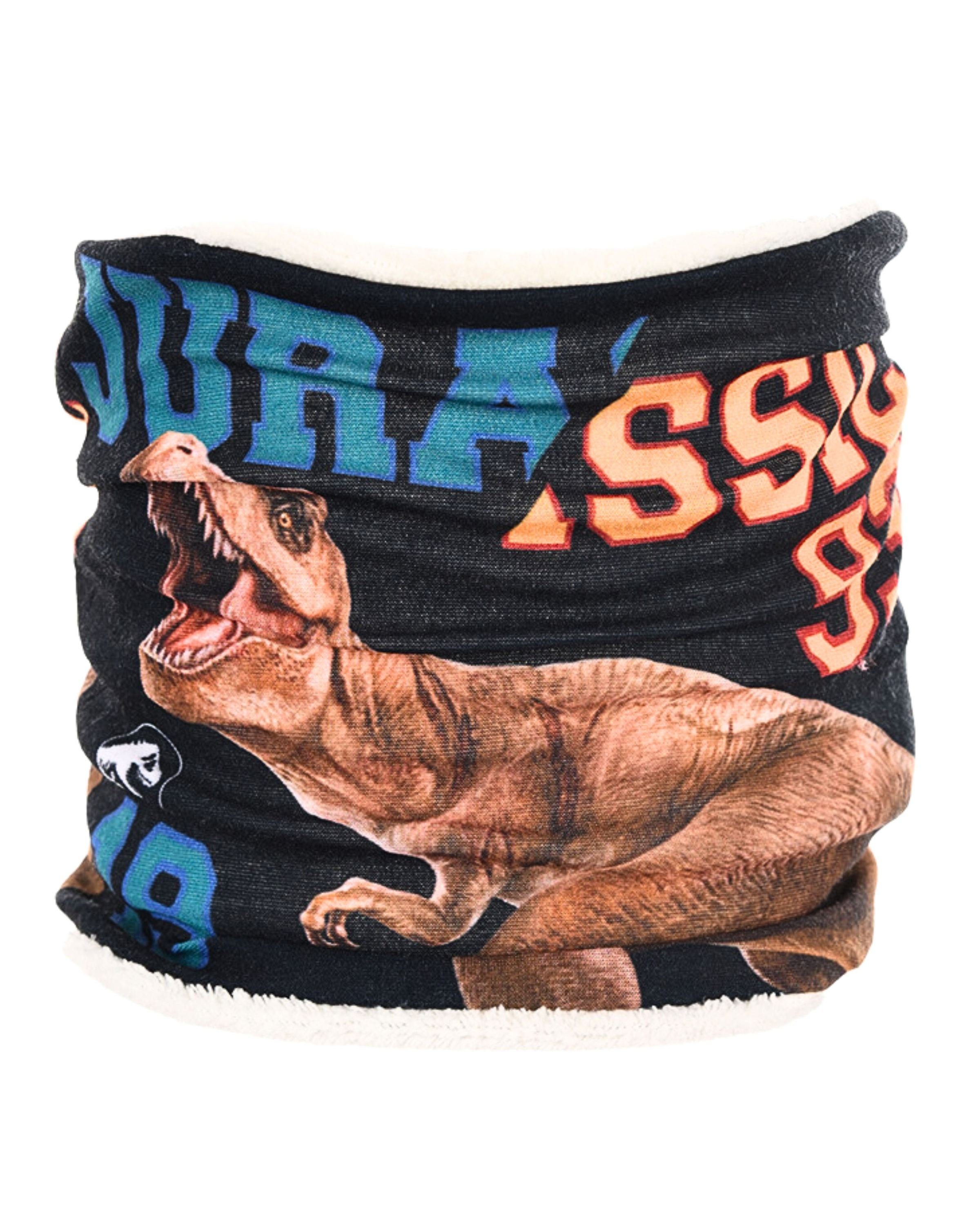 Jurassic World Loop T-Rex, Kinder Schlauchschal mit Fleecefutter warm & leicht