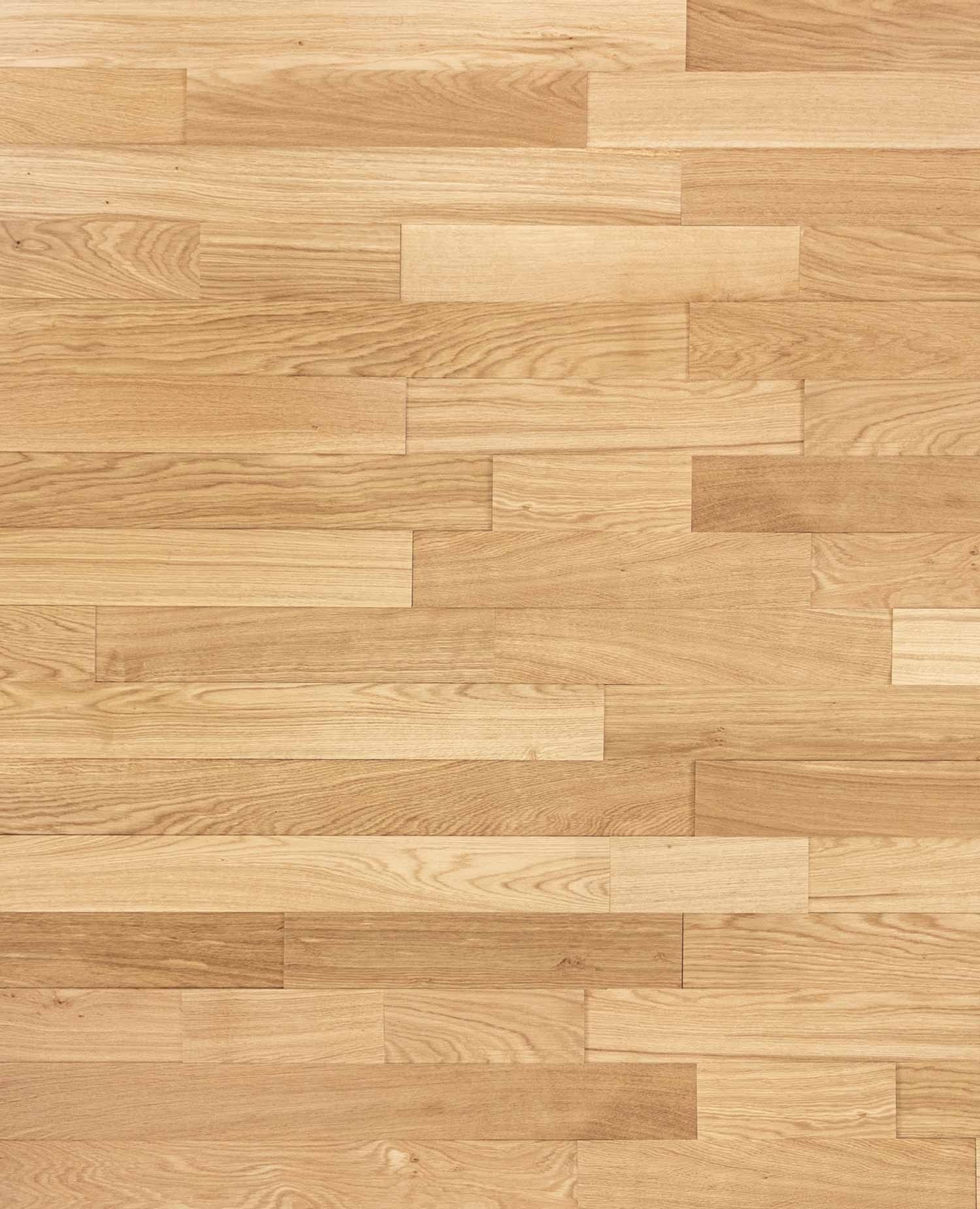 wodewa GmbH 3D Wandpaneel Vollholz - Serie 1000 -, BxL: 10x100 cm, 0,1 qm, (Set, 10-tlg., 1 qm) 3D-Optik, Selbstklebend