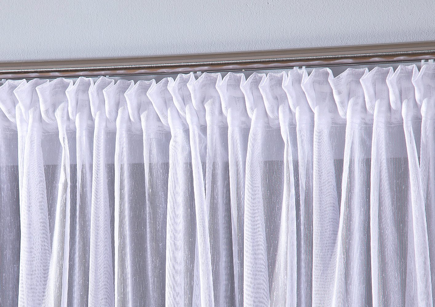 DecoHome24 Gardine Leinen (1 St), Kräuselband, halbtransparent günstig online kaufen