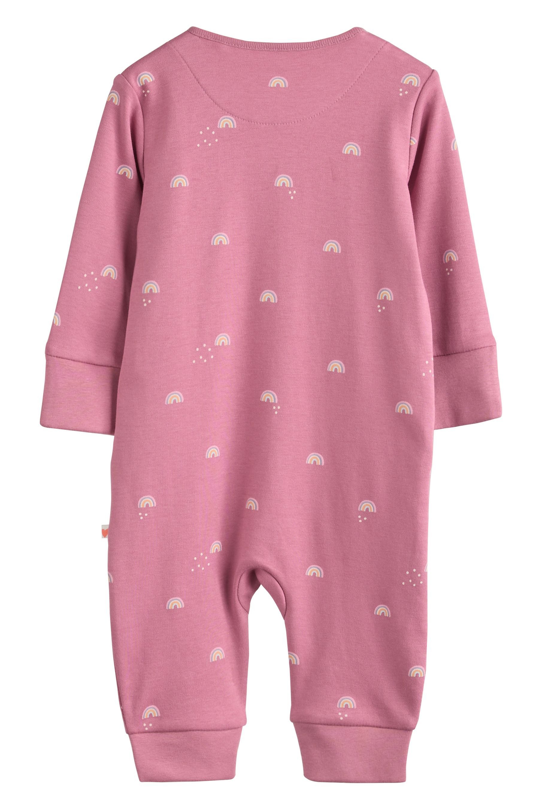 Next Schlafoverall Gerippte Babyschlafanzüge ohne Fuß, 3er-Pack (3-tlg)