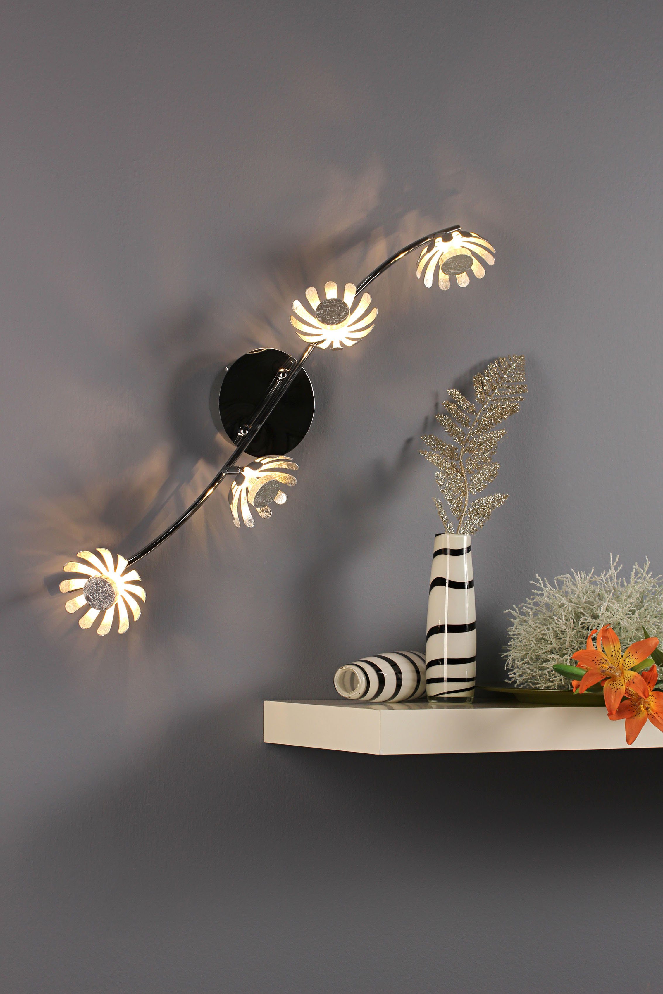 LUCE Design Warmweiß integriert, Deckenleuchte Bloom, LED fest LED