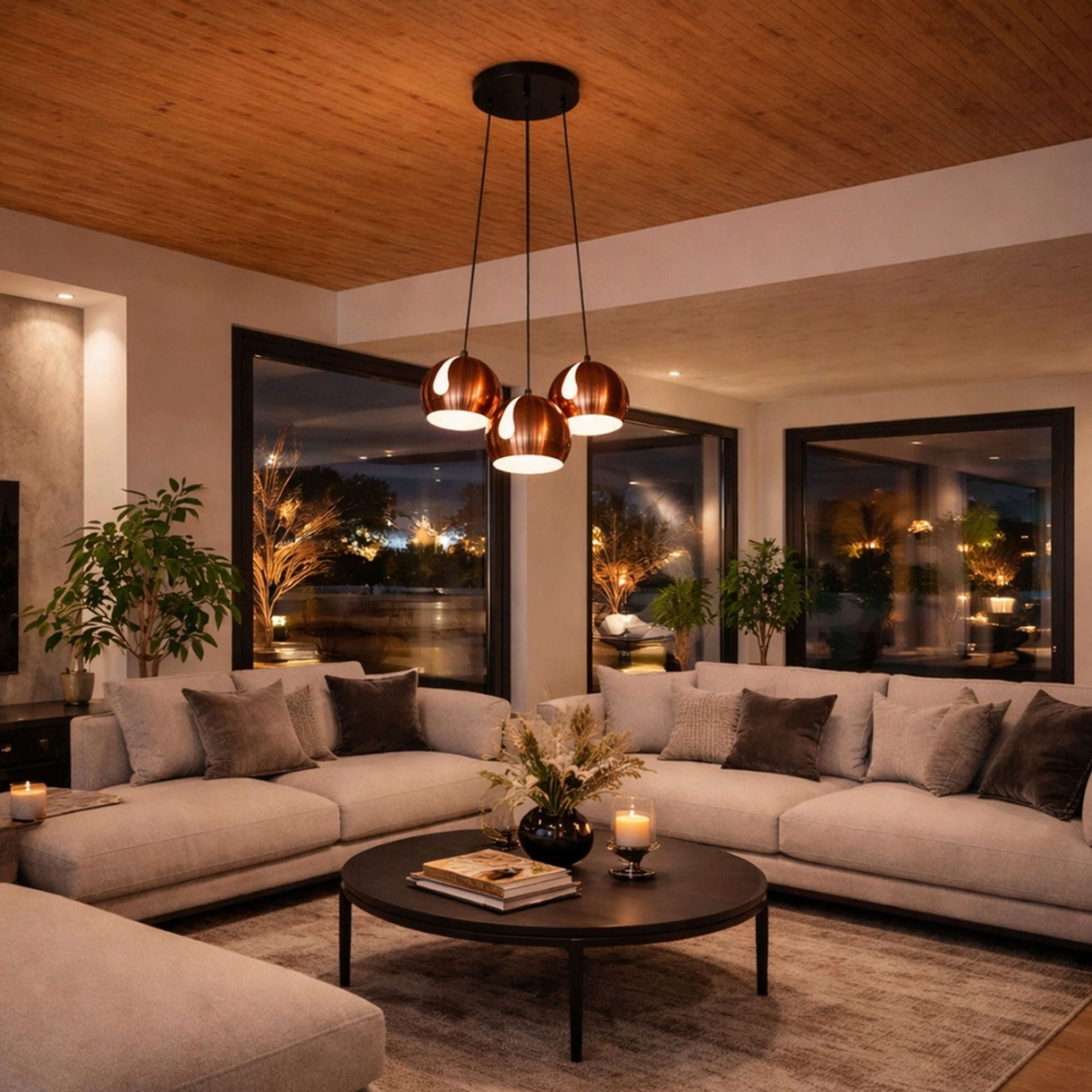 s.luce Pendelleuchte s.luce Ball Mehrfach-Pendelleuchte Cluster 3-flammig 3x20cm Schwarz