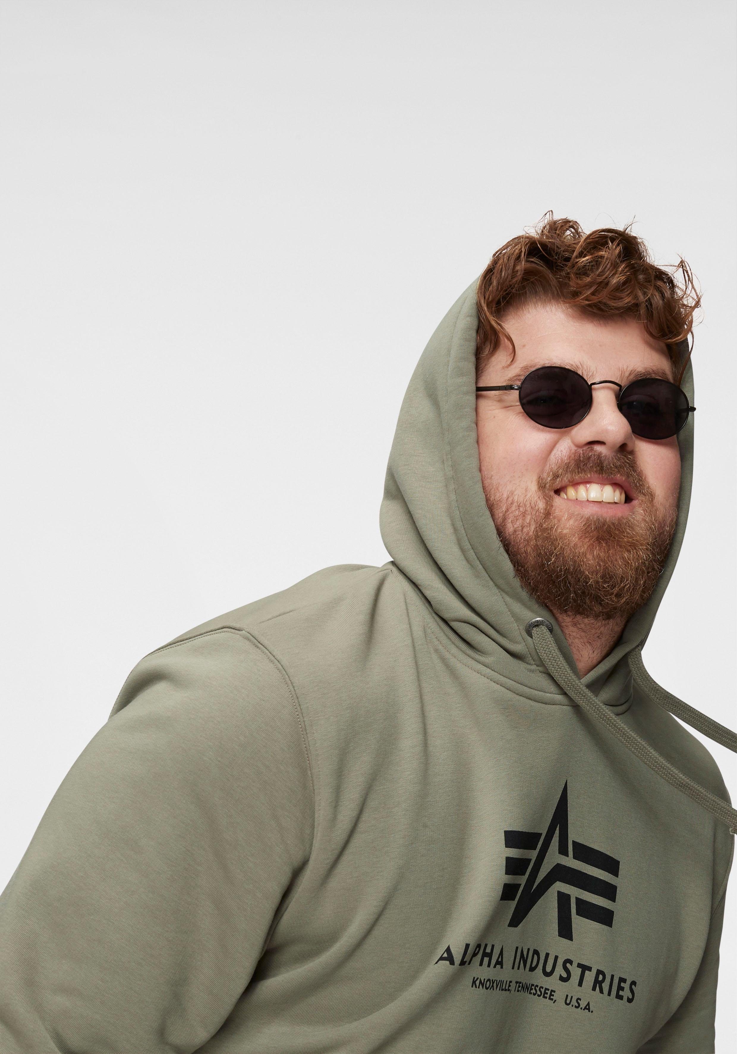 Alpha Industries Kapuzensweatshirt Basic Hoody Baumwollmischung, regular fit
