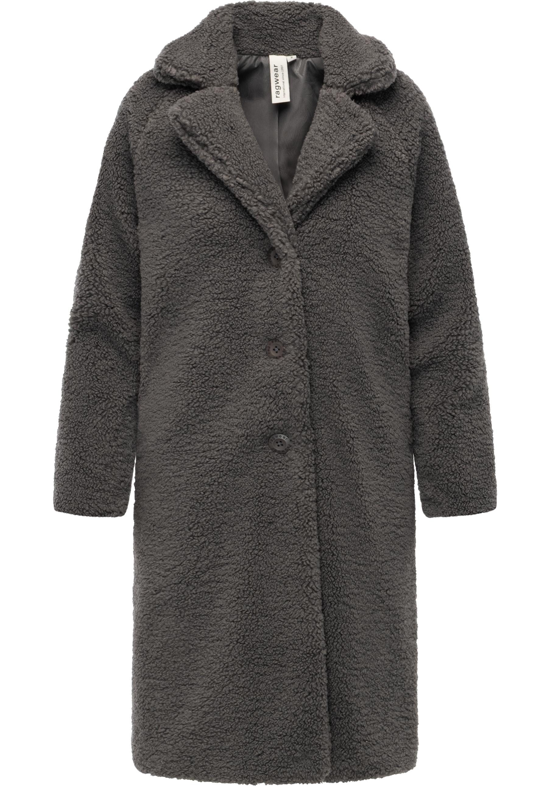 Ragwear Fellimitatmantel Tedyco YOUMODO flauschige Übergangsjacke aus kuscheligem Teddyfleece