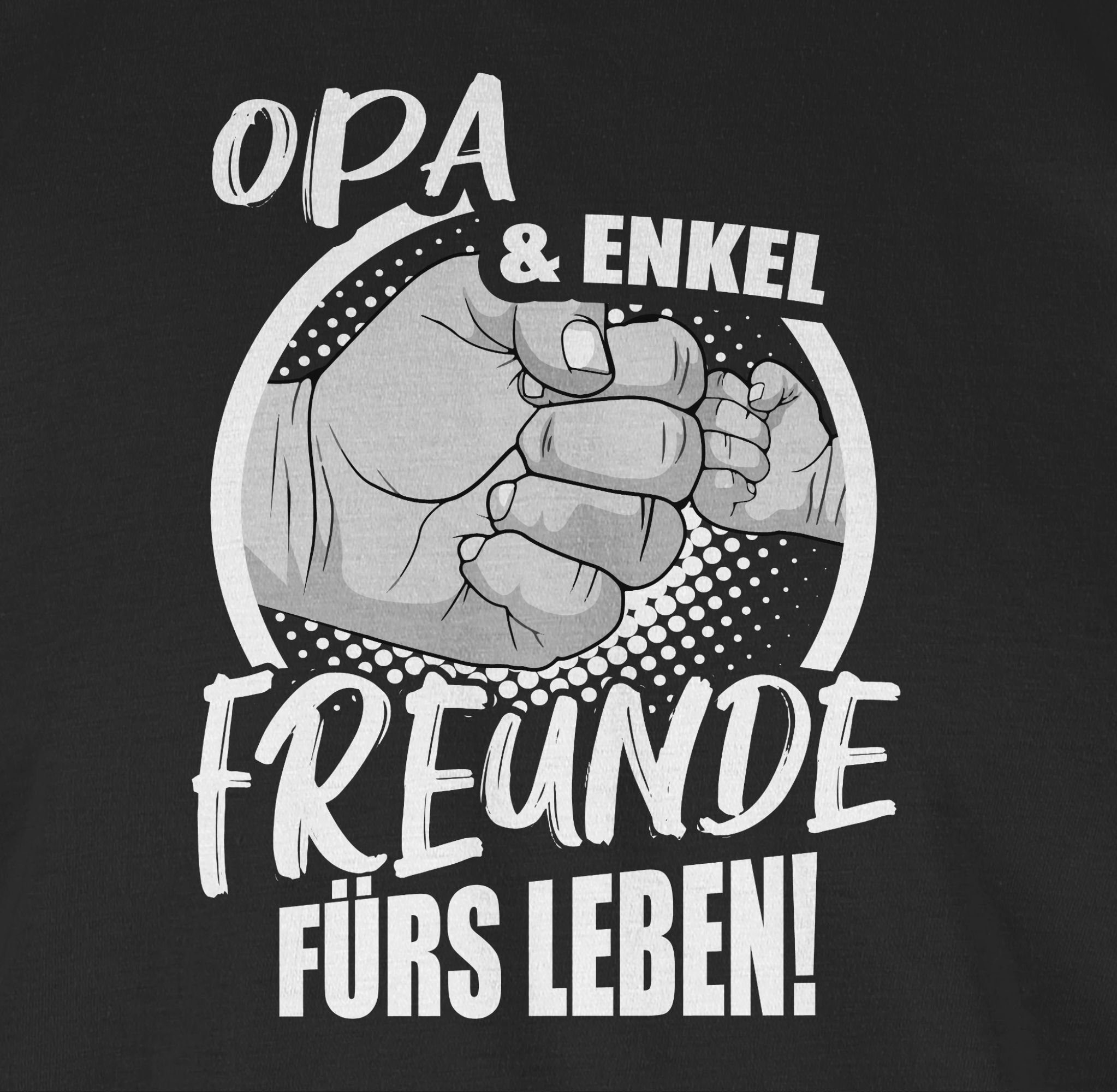 Opa Enkel fürs Leben! Geschenke Shirtracer Freunde Schwarz Opa & T-Shirt 2